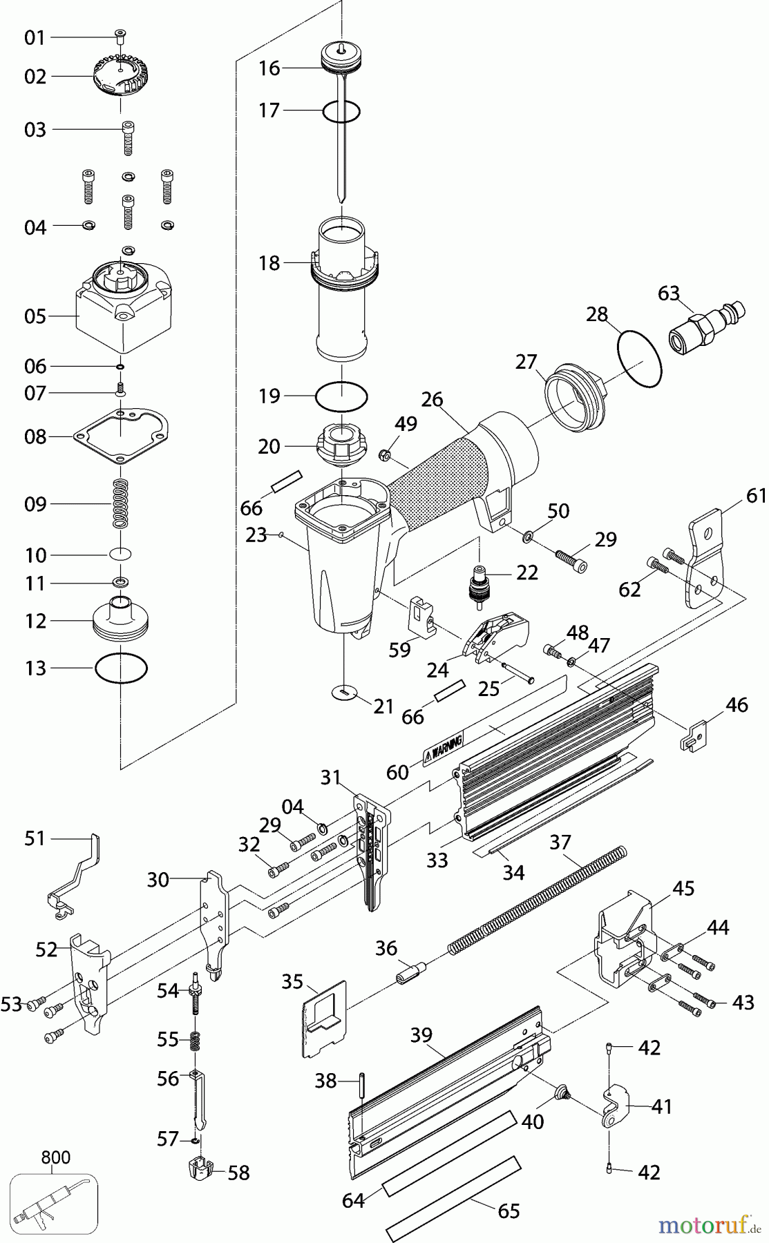  PORTER CABLE Divers 53445 BN200SB Seite 1