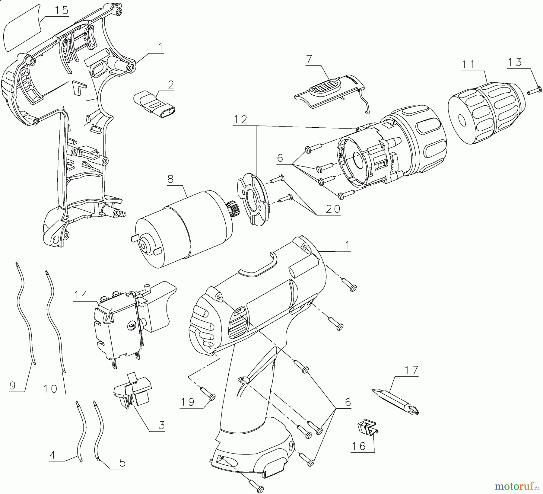 DEWALT Divers 9.6V DRILL/DRIVER BSA34KA Seite 1