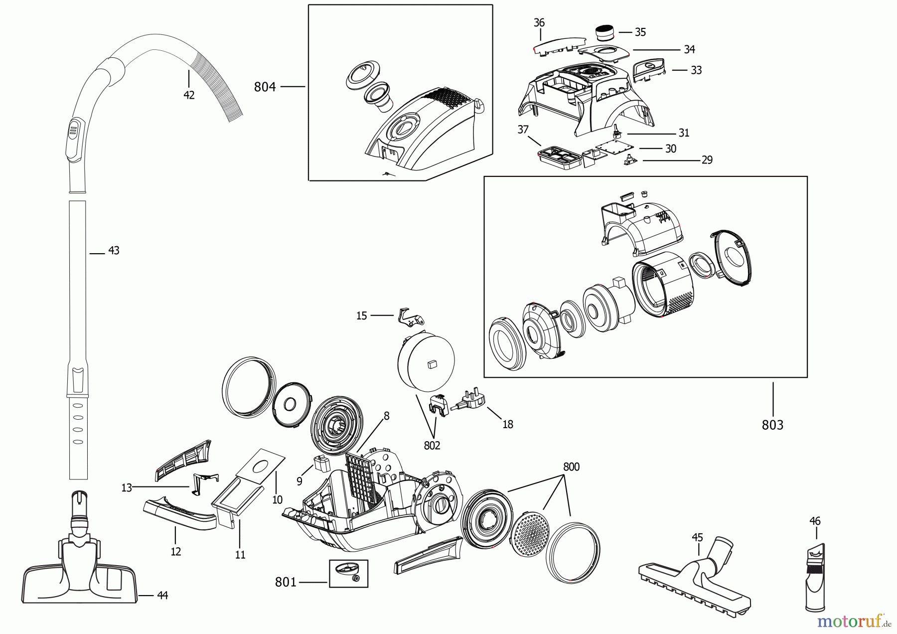 BLACK+DECKER HAUSHALT REINIGUNG STAUBSAUGER BXVMB700E Seite 1