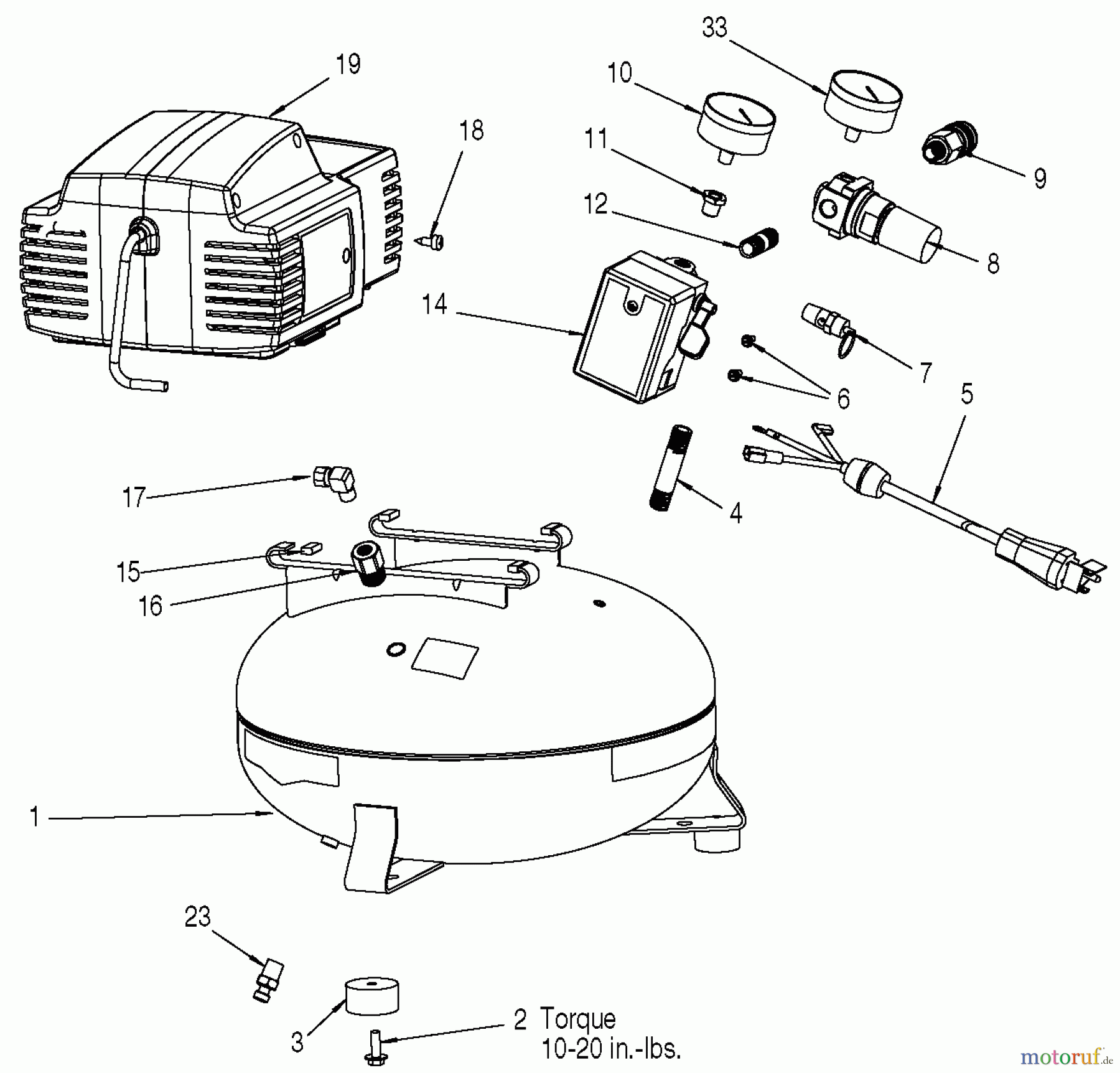  PORTER CABLE Divers A 2.5HP 6G PC UM 1STG 120 C2000-WK Seite 1