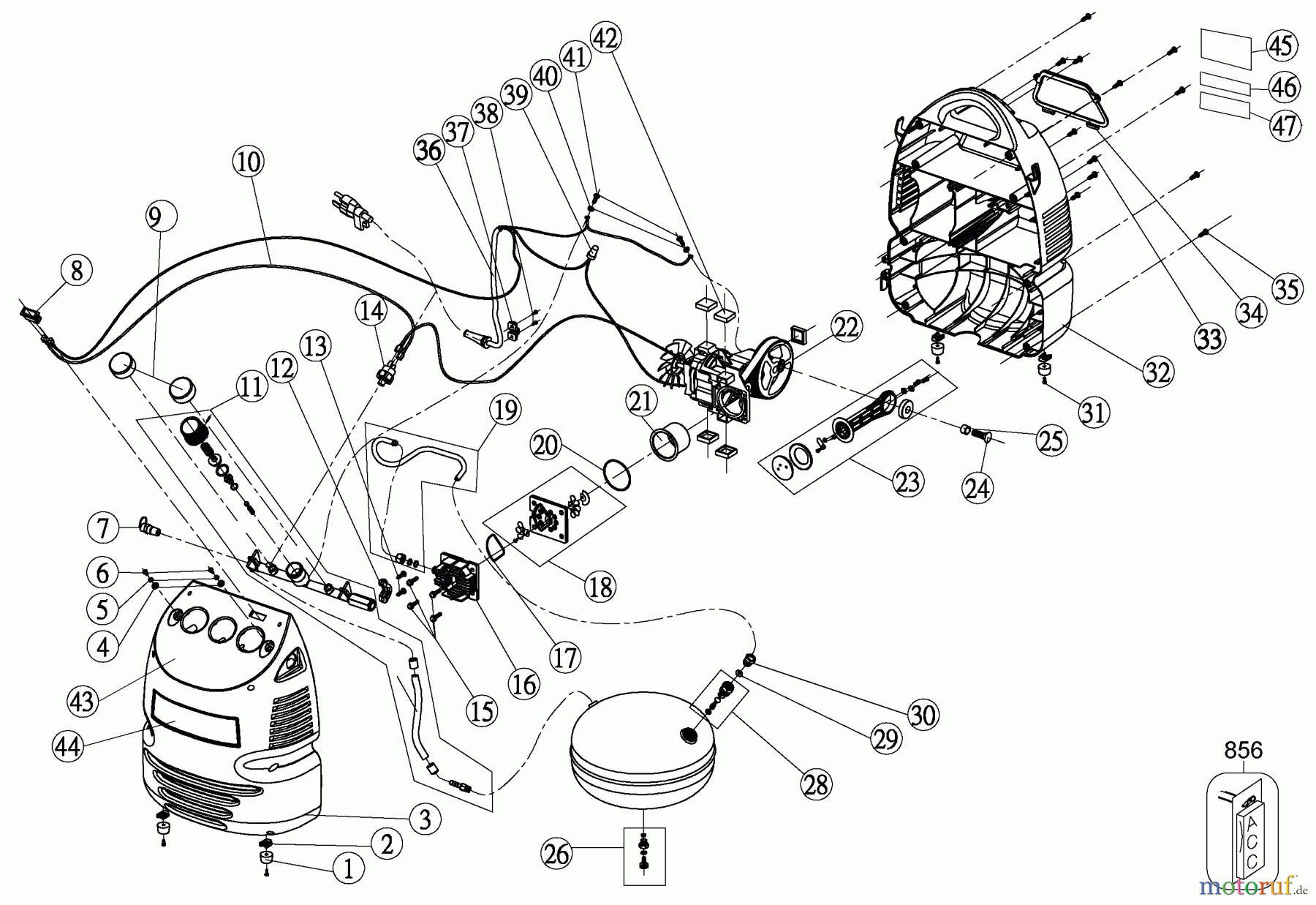 PORTER CABLE CORDED COMPRESSOR KOMPRESSOR CMB15 Seite 1