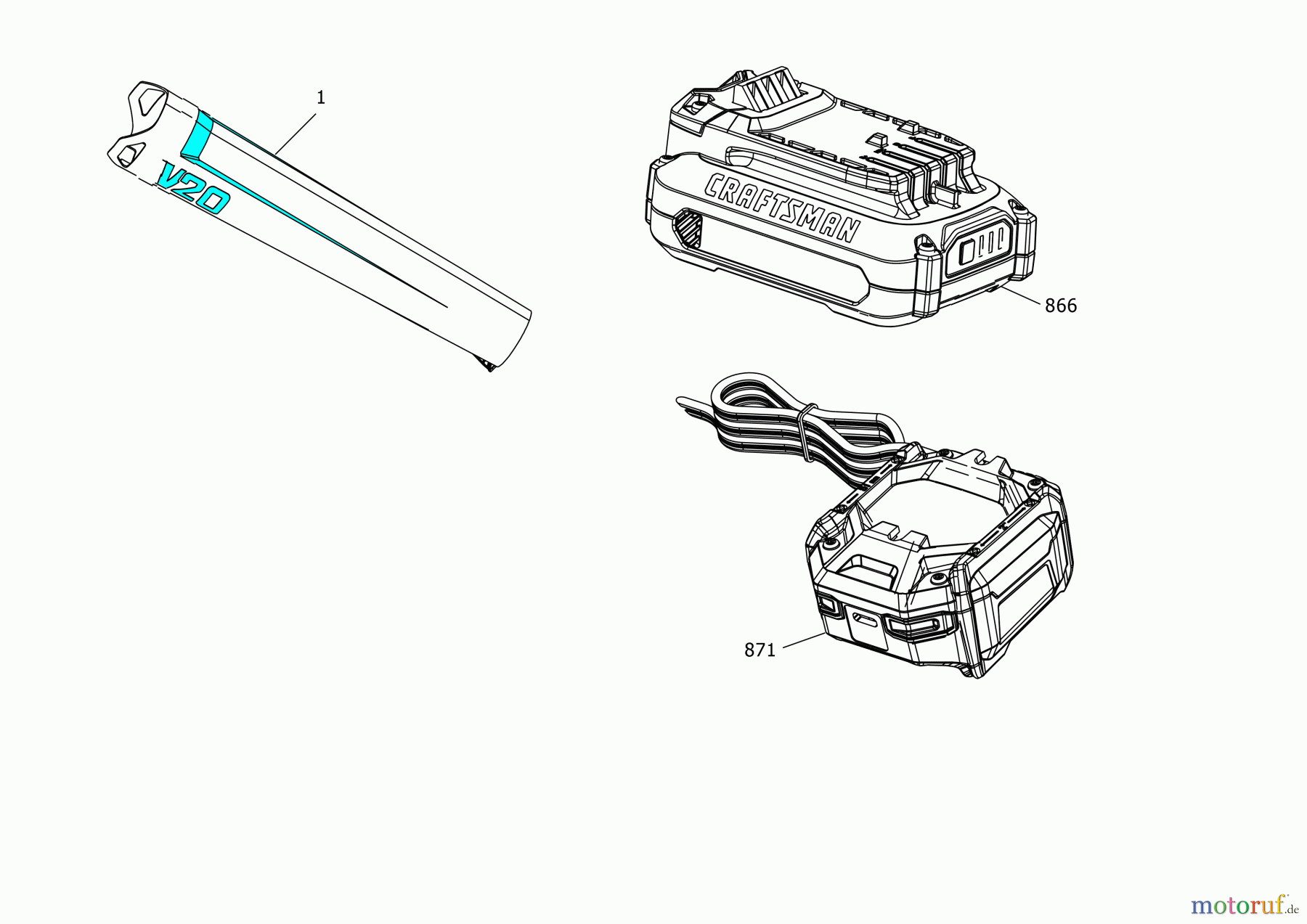 CRAFTSMAN CORDLESS OUTDOOR GEBLÄSE CMCBL700M1 Seite 1