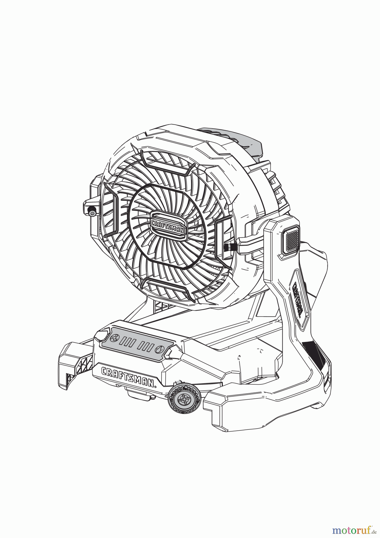 CRAFTSMAN CORDED OSCILLATING LÜFTER STÄNDER CMCE003C1 Seite 1