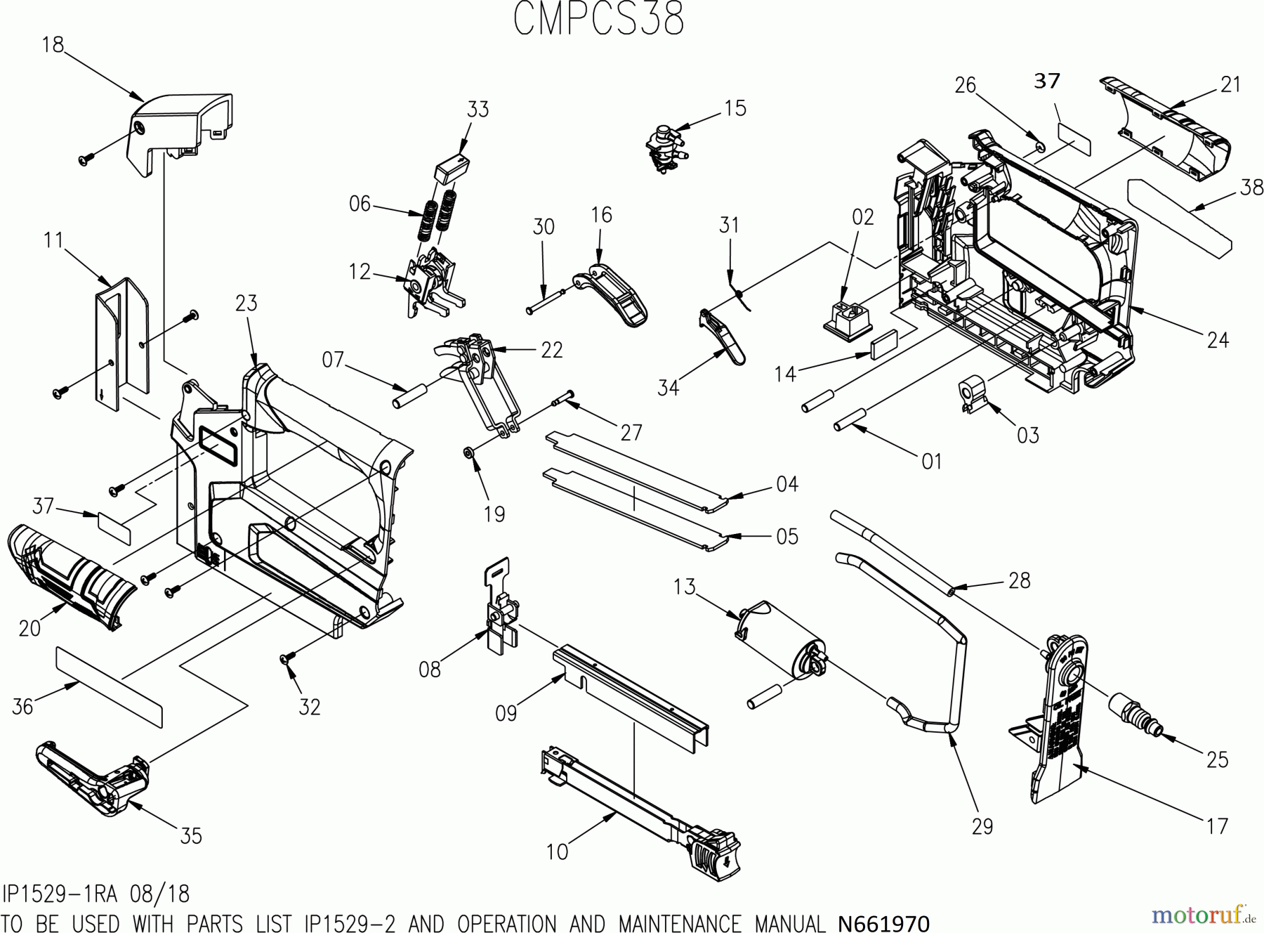  CRAFTSMAN AIR NAILERS SHELL 18 GA 3/8