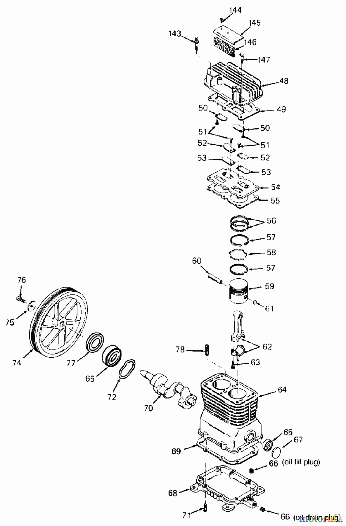 PORTER CABLE Divers A 5.5HP 8G WB OL 1STG GAS CPL55GH8W Seite 2