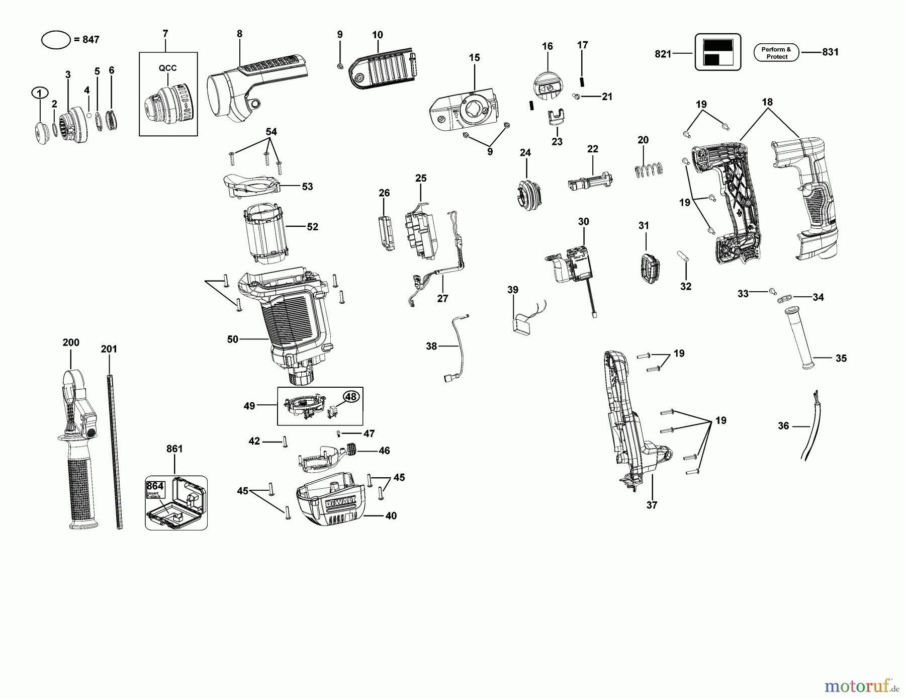 DEWALT Bohrhämmer Bohrhämmer SDS-PLUS DREHBOHRHAMMER D25417KT Seite 2