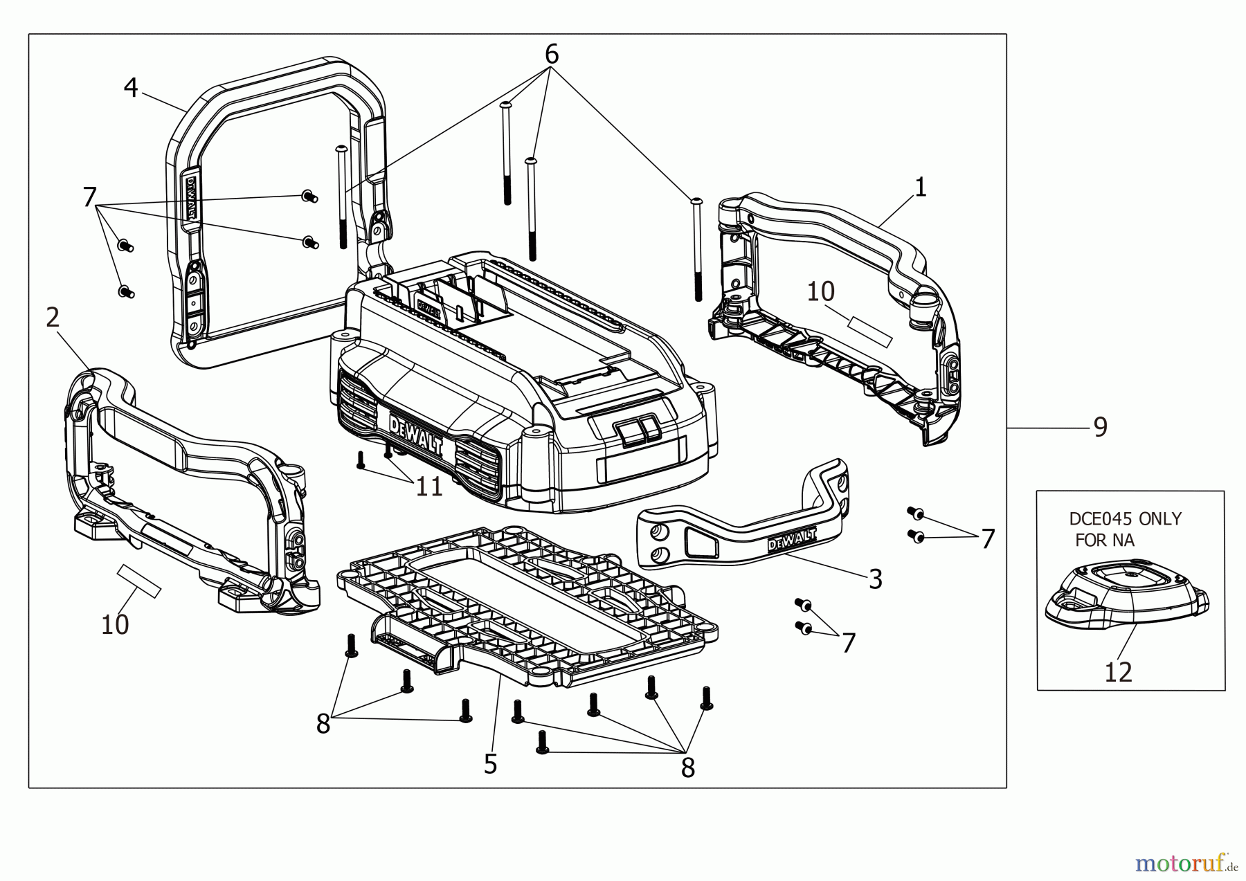 DEWALT SCHNURLOS-SONSTIGES BATTERIE-LADEGERÄT DCBPSC0550 Seite 1