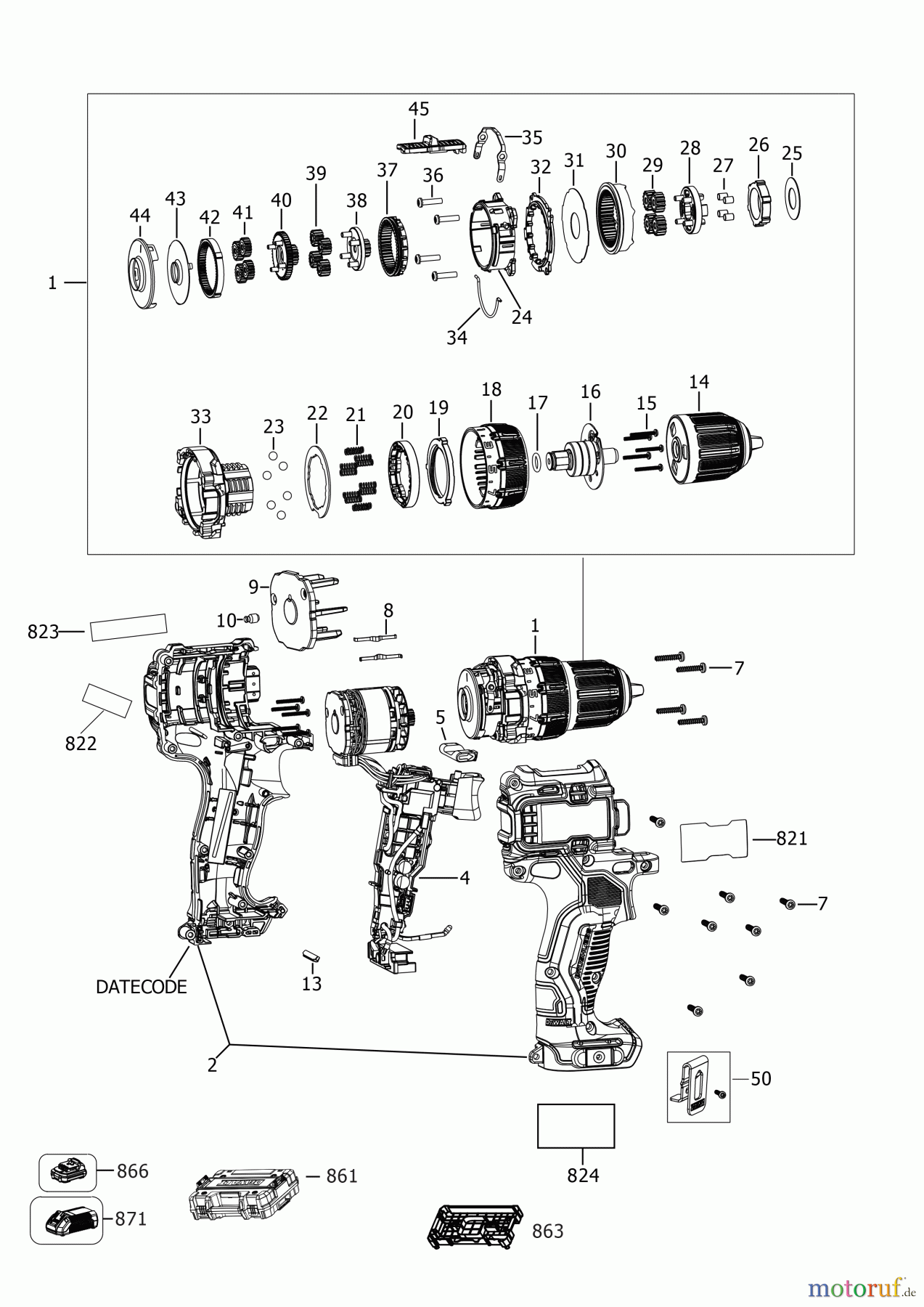  DEWALT AKKUBOHRER CDLS DRILLS 12V AKKU-BOHRMASCHINE DCD701C1E Seite 2