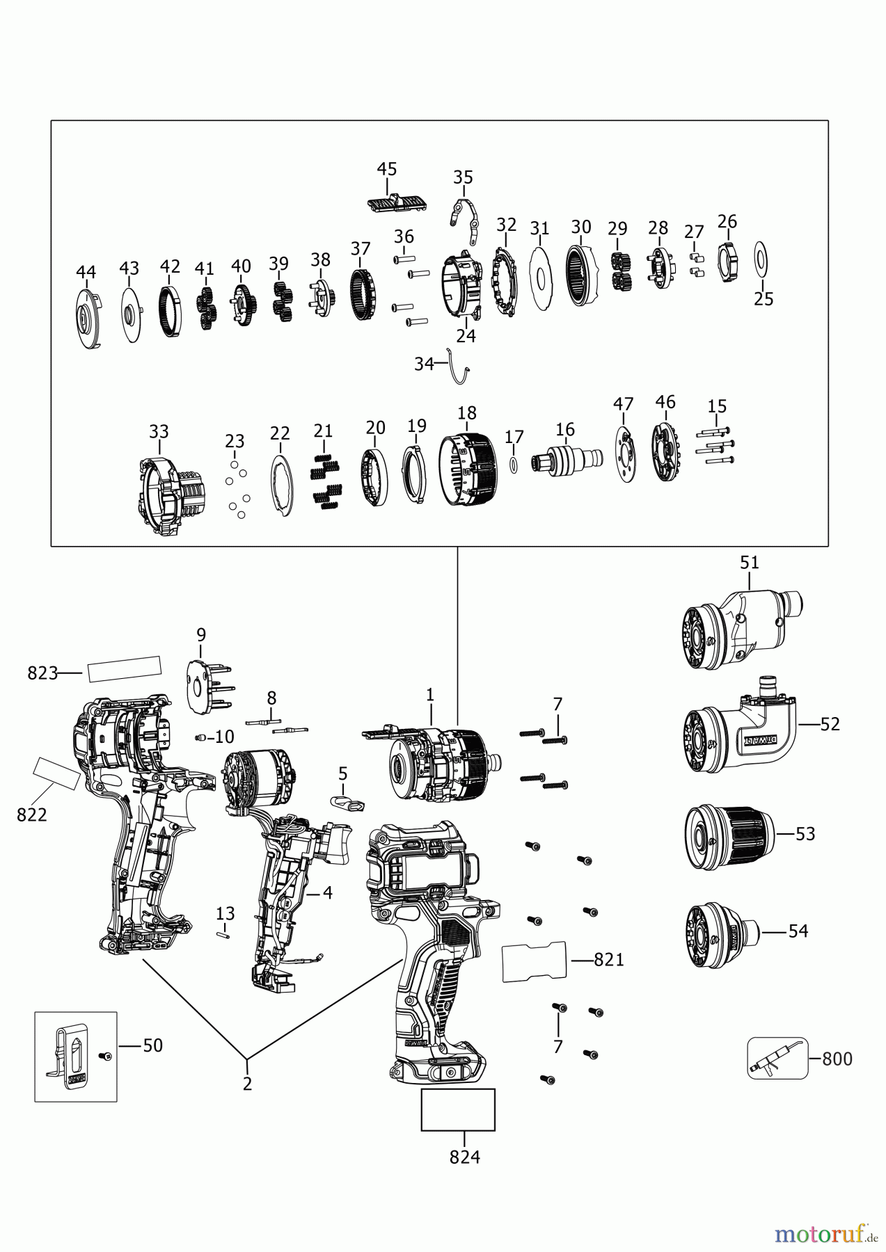  DEWALT AKKUBOHRER CDLS DRILLS 18V MULTITOOL DCD703N Seite 2