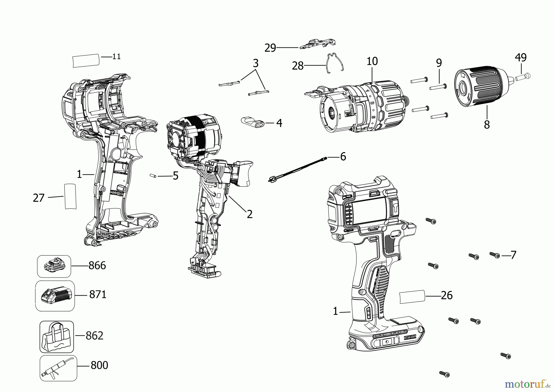 DEWALT AKKUBOHRER CDLS DRILLS 18V BOHRHAMMER DCD778L1 Seite 1