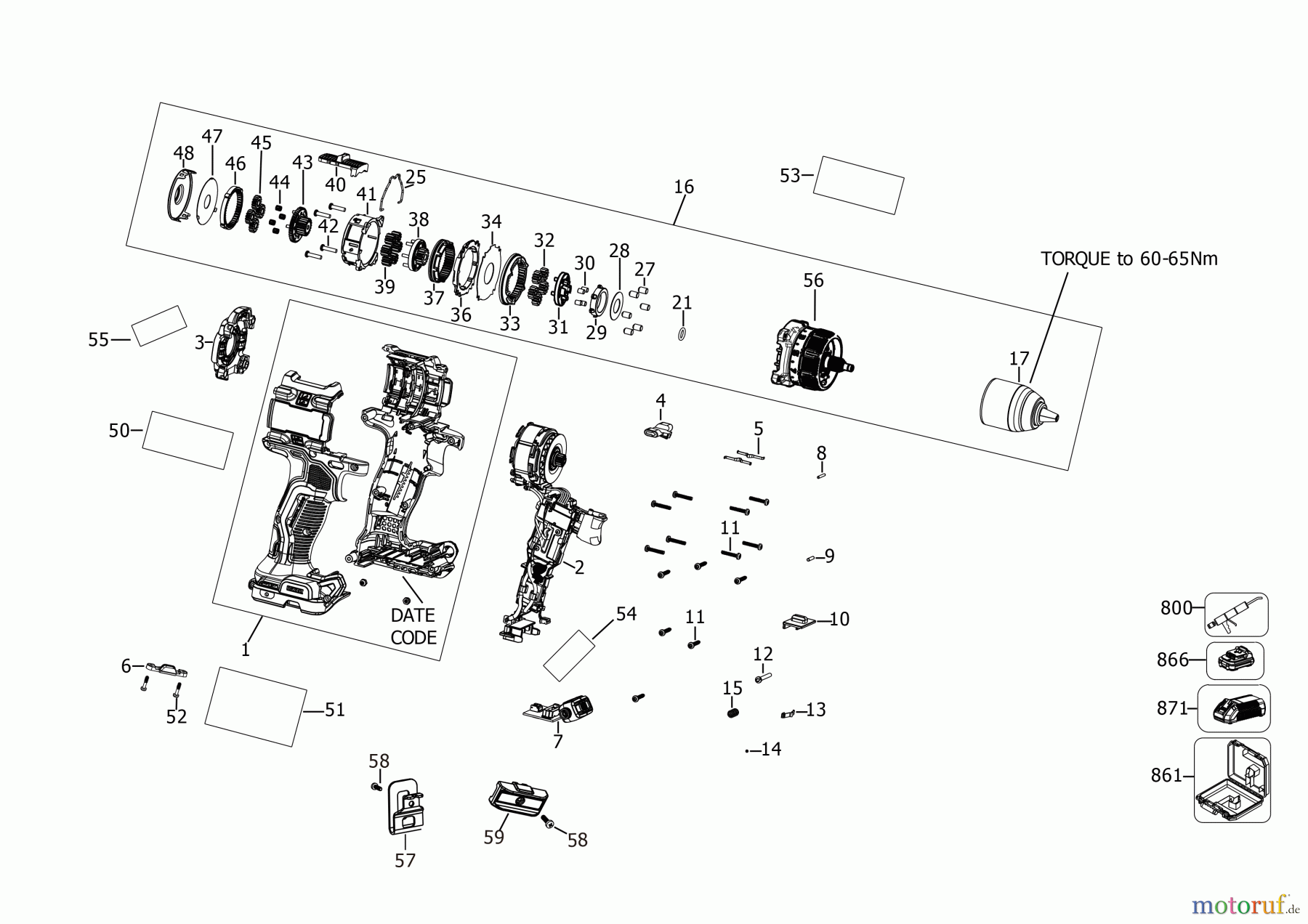  DEWALT AKKUBOHRER CDLS DRILLS 18V AKKU SCHRAUBER DCD800P2LRT Seite 1