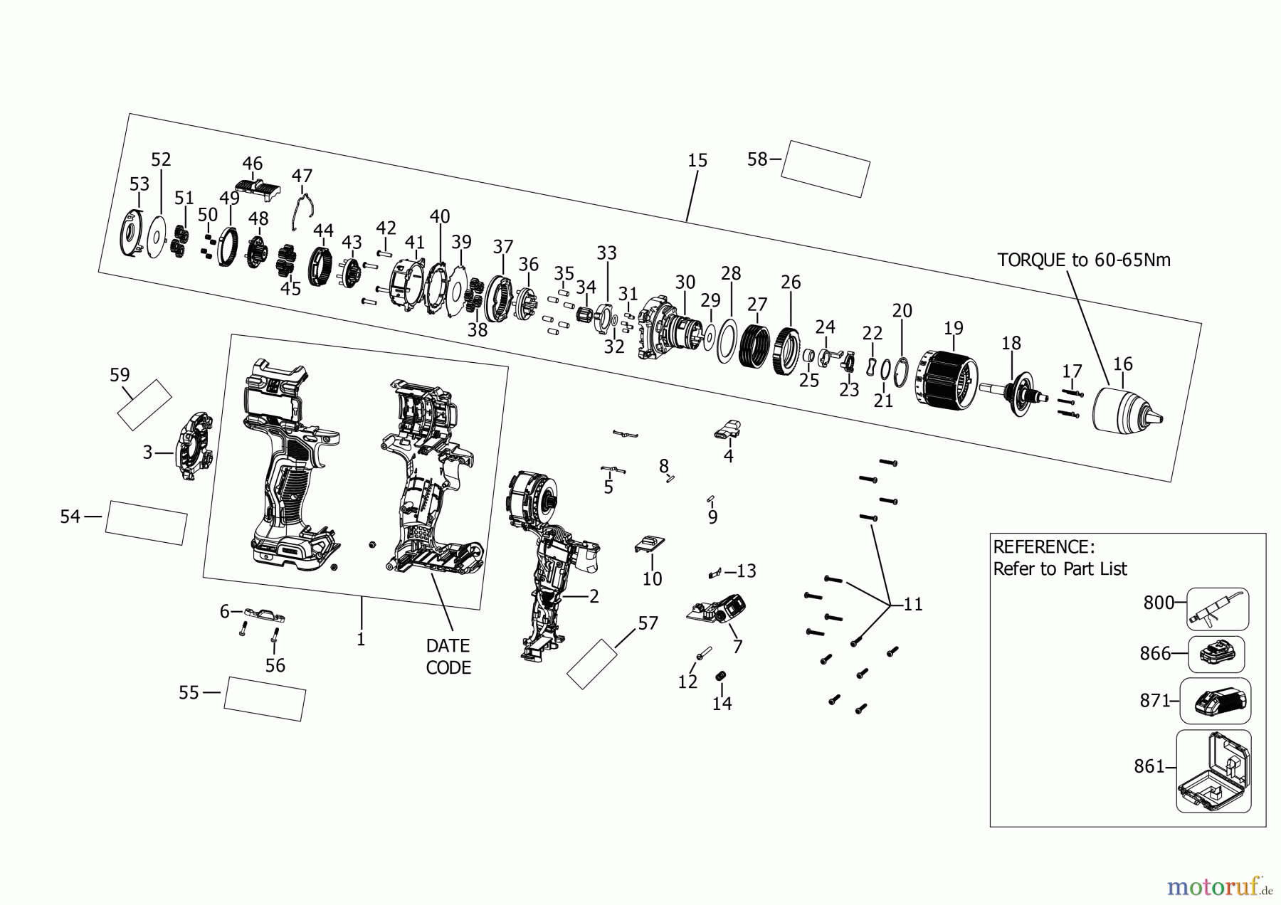 DEWALT AKKUBOHRER CDLS DRILLS 18V BOHRER/ANTRIEB DCD805H1 Seite 1
