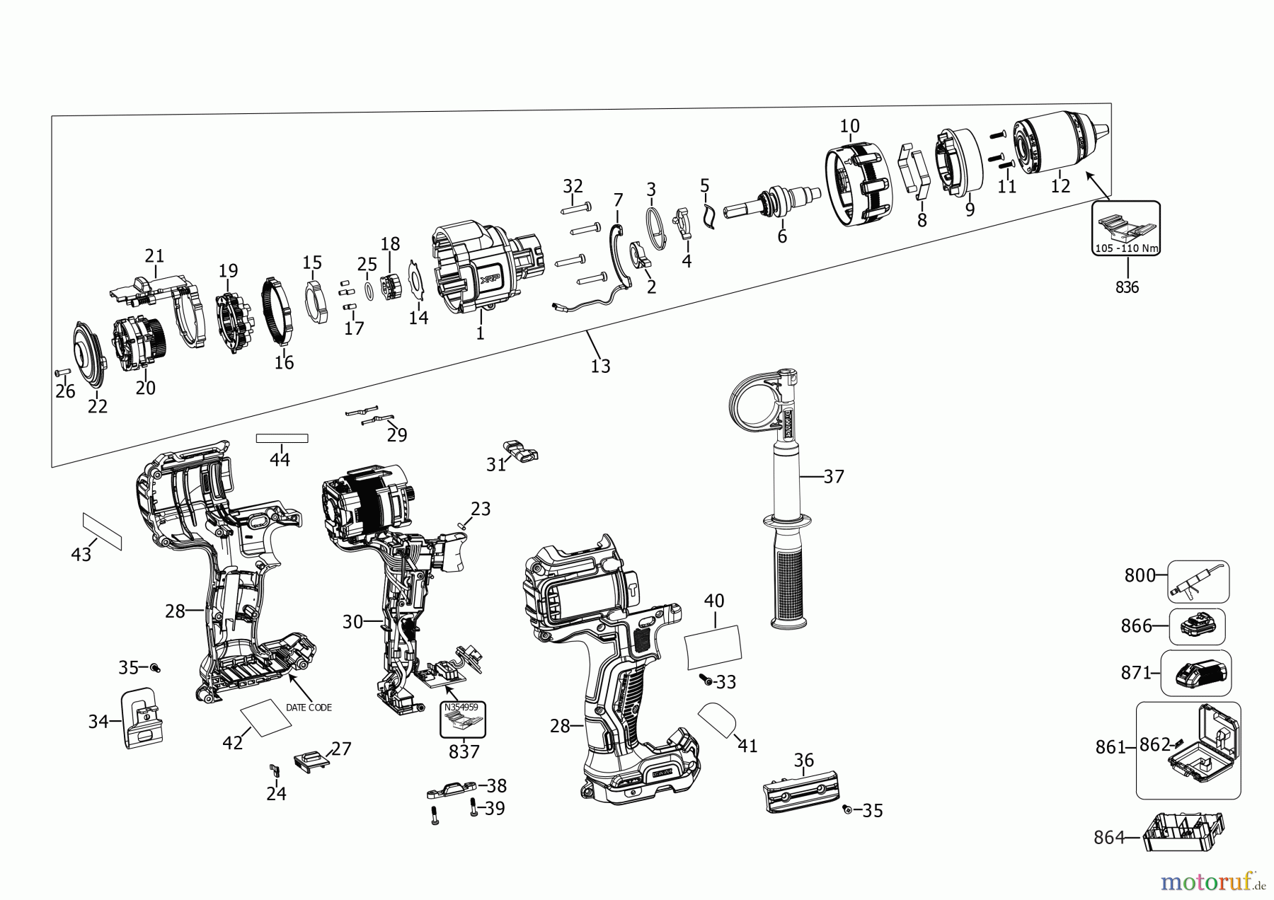 DEWALT AKKUBOHRER CDLS DRILLS 18V AKKU BOHRHAMMER DCD999H2T Seite 2