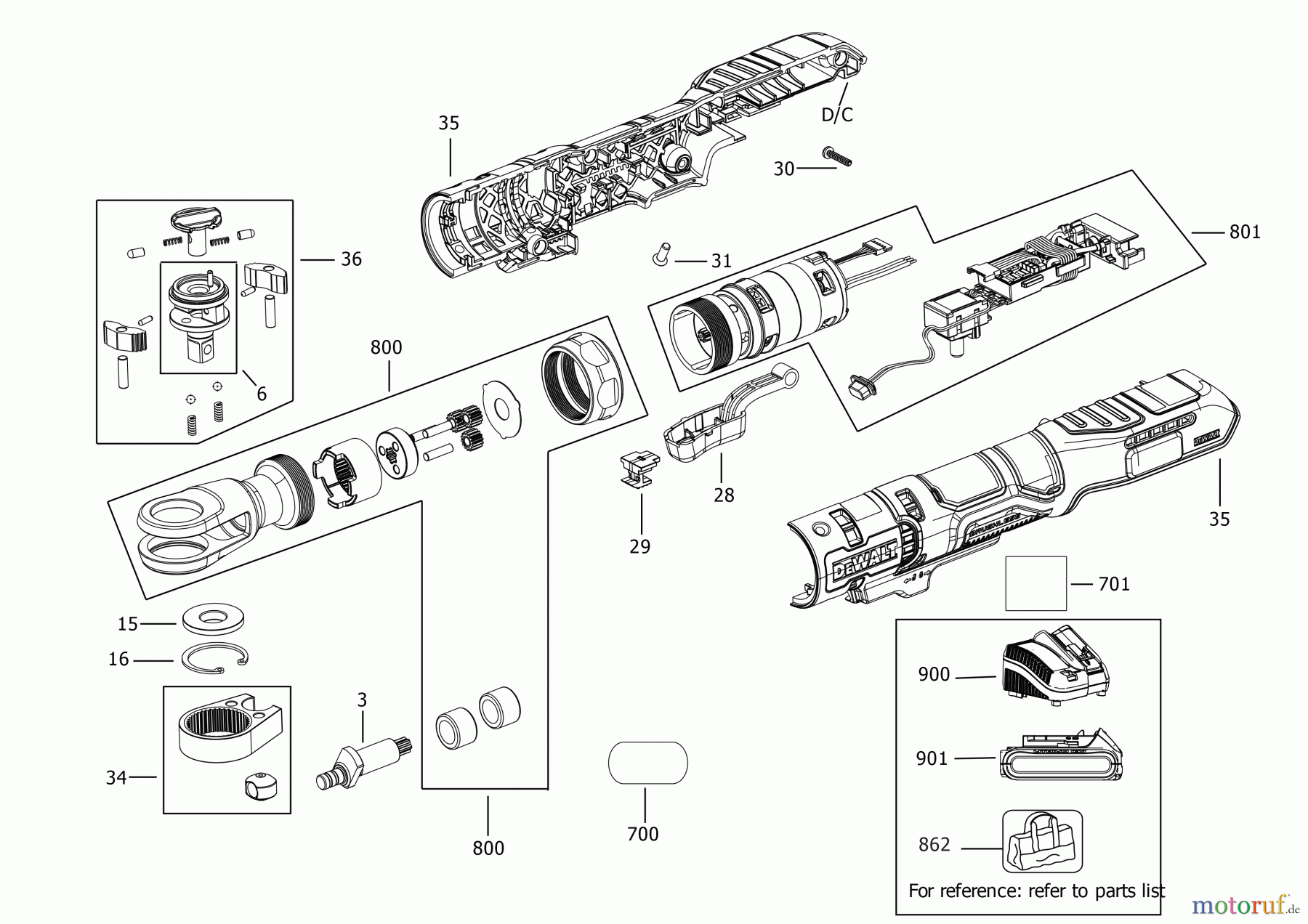 DEWALT HANDWERKZEUGE Ratschen RATSCHE DCF503D1 Seite 2