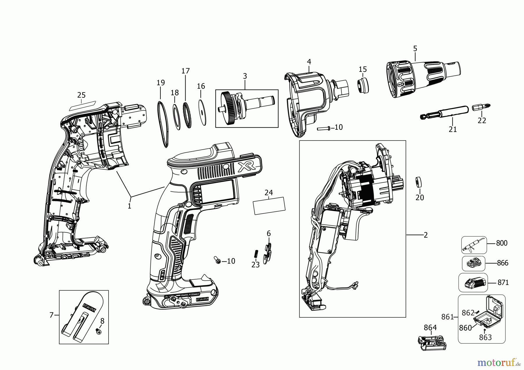 DEWALT AKKUBOHRER CDLS DRILLS 18V SCHRAUBENDREHER DCF620E2K Seite 3
