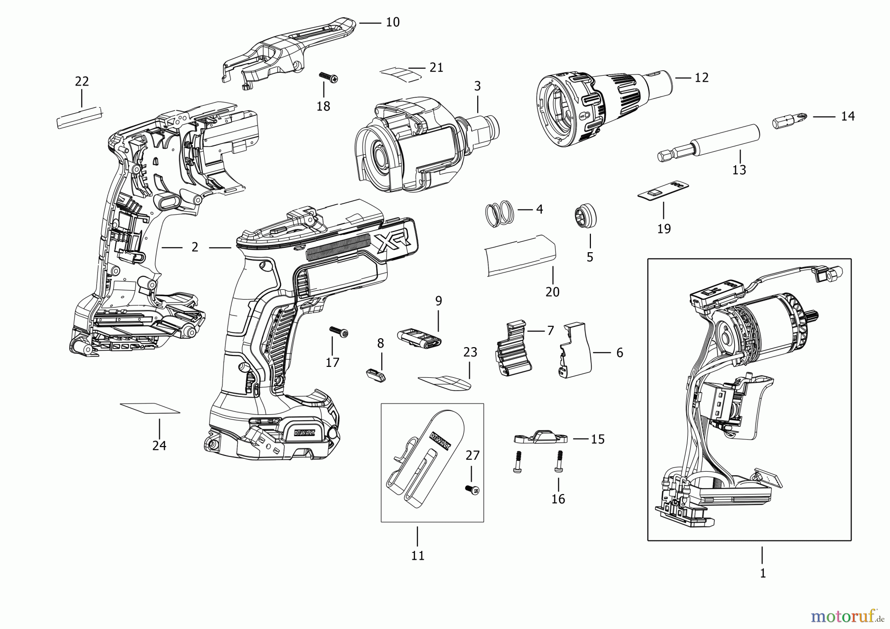  DEWALT SCHRAUBER Akku Schrauber AKKU-SCHAUBENDREHER DCF630N Seite 1