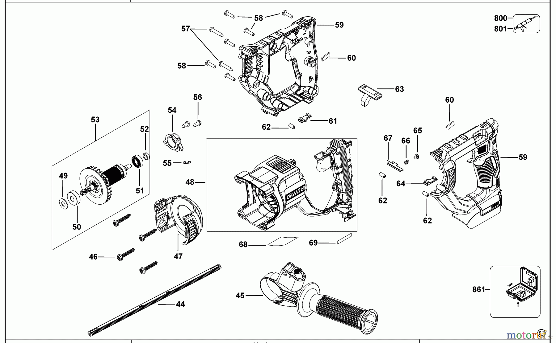 DEWALT AKKUBOHRER CDLS DRILLS 18V AKKU BOHRHAMMER DCH133NT Seite 2