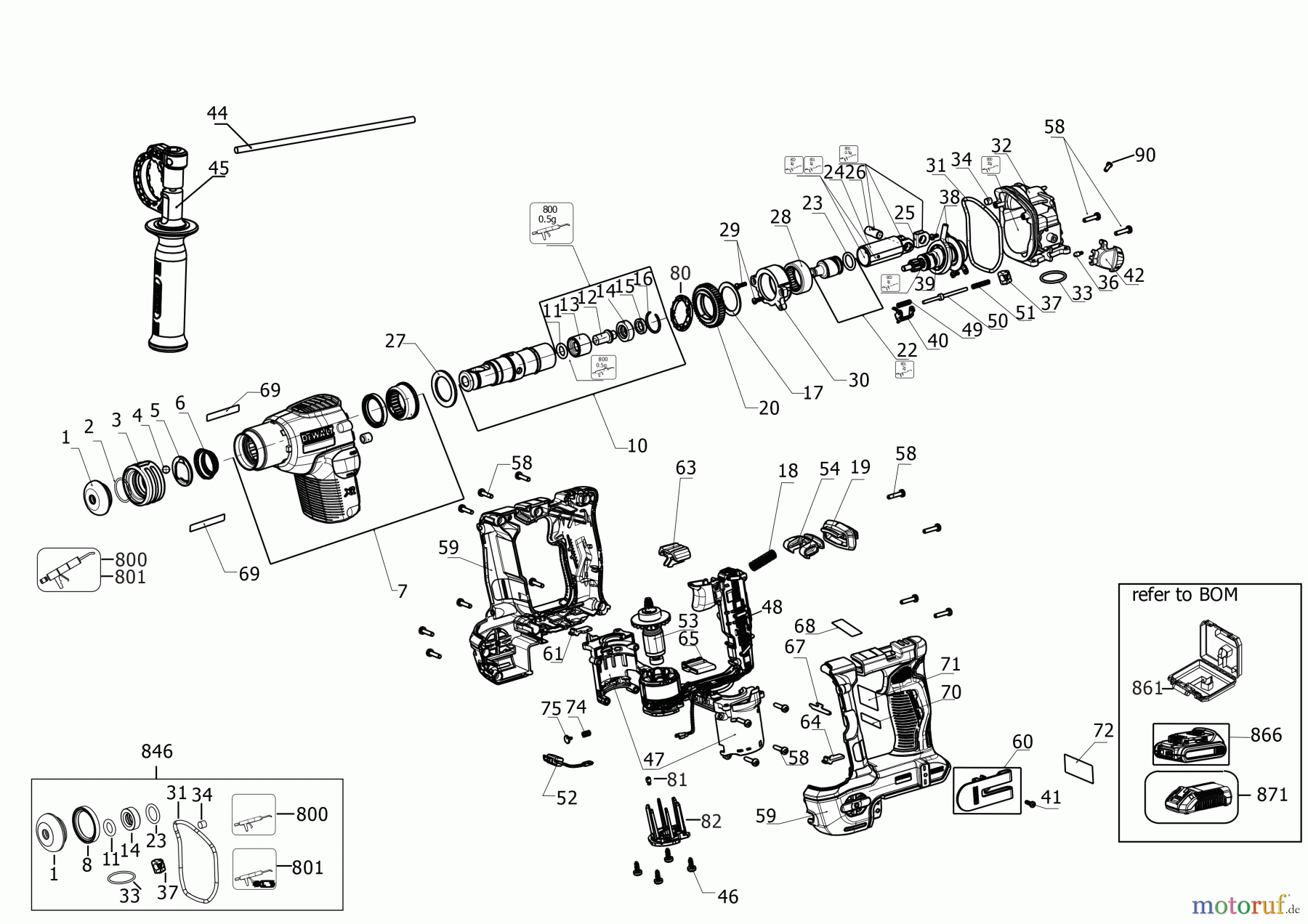 DEWALT AKKUBOHRER CDLS DRILLS 18V AKKU BOHRHAMMER DCH172M2 Seite 2