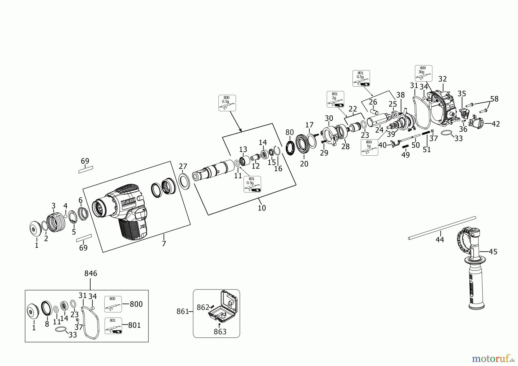 DEWALT AKKUBOHRER CDLS DRILLS 18V BOHRHAMMER DCH172P2LR Seite 3