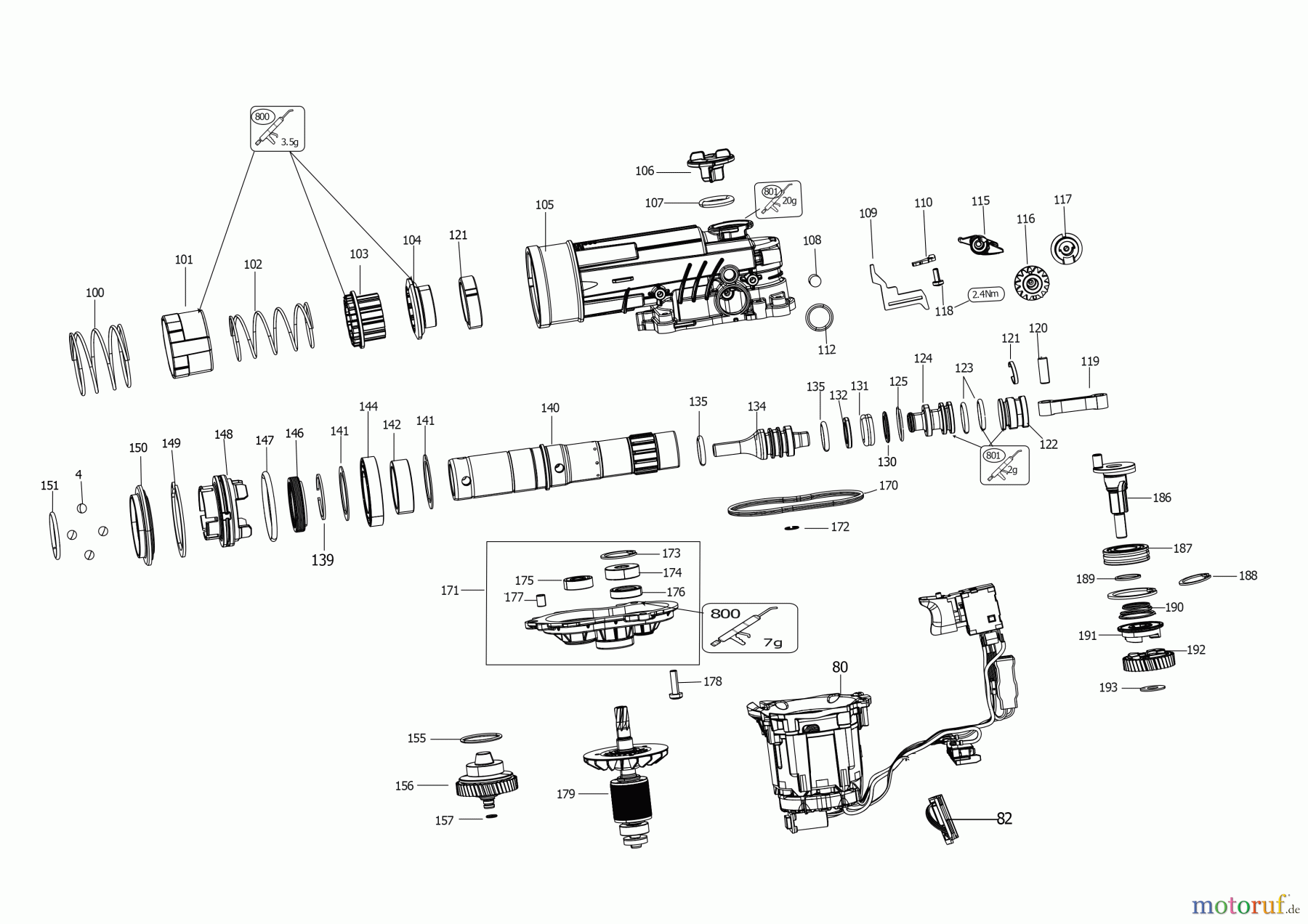 DEWALT Bohrhämmer Bohrhämmer SDS-PLUS BOHRHAMMER DCH417N Seite 2
