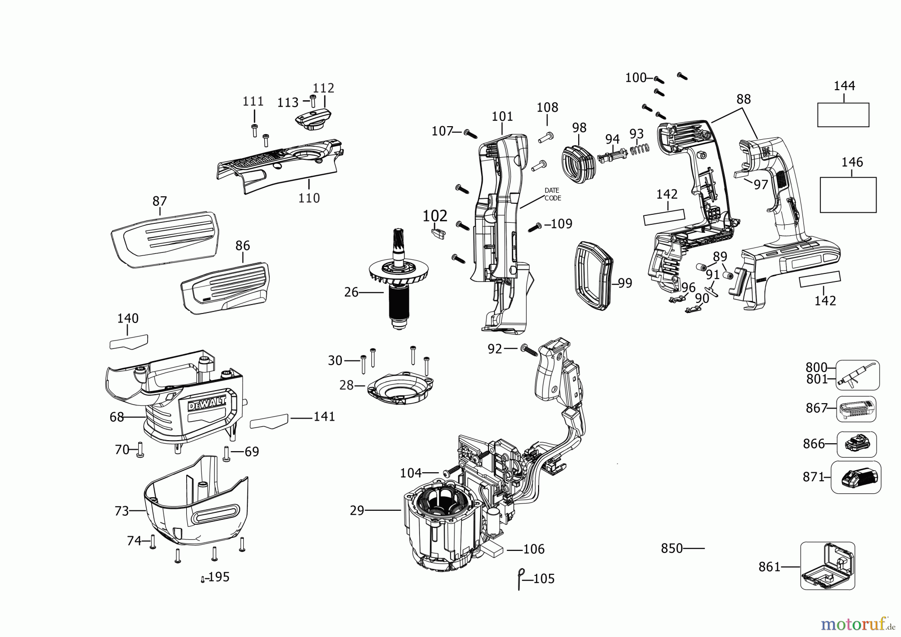 DEWALT Bohrhämmer Meisselhämmer MEISSELHAMMER DCH832X1 Seite 2