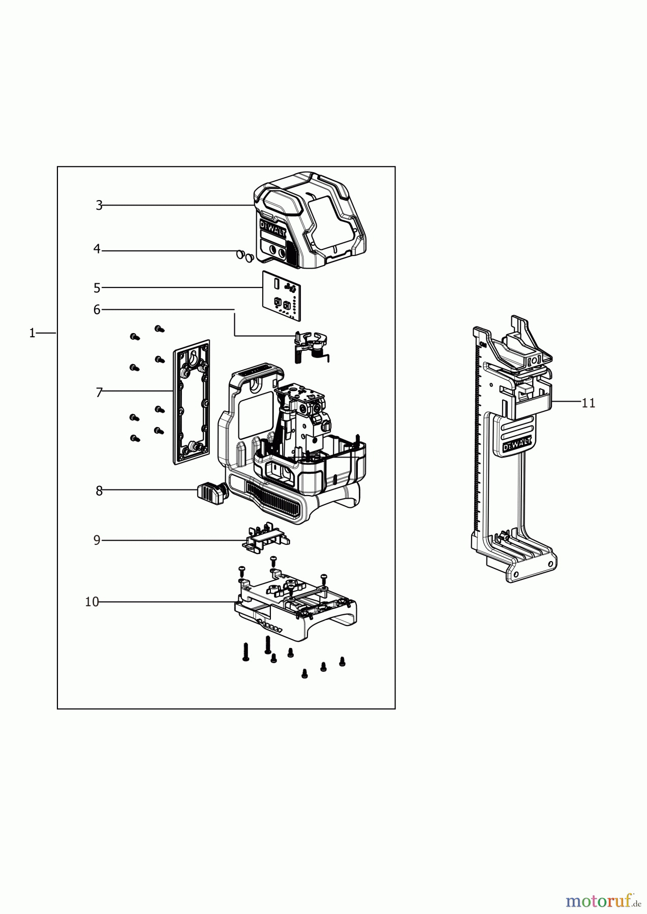 DEWALT LASERKALIBRIERUNG KREUZLINIENLASER DCLE34021D1 Seite 1