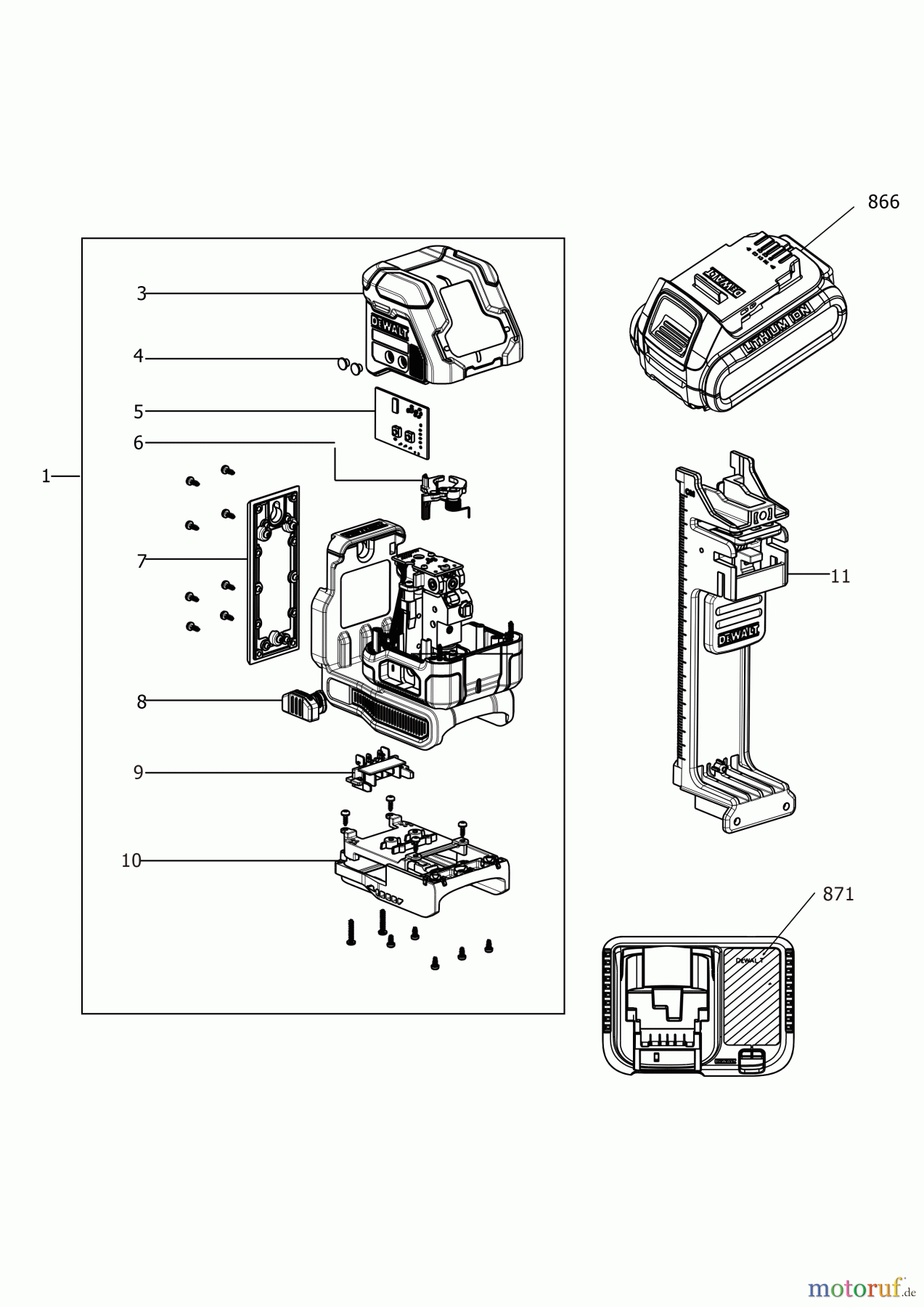 DEWALT LASERKALIBRIERUNG KREUZLINIENLASER DCLE34022D1 Seite 1