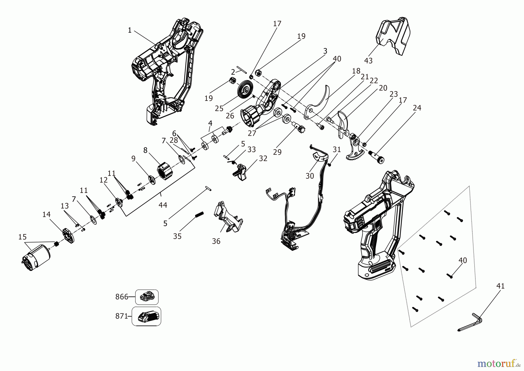 DEWALT Gartengeräte BAUMSCHERE DCMPP568P1 Seite 1