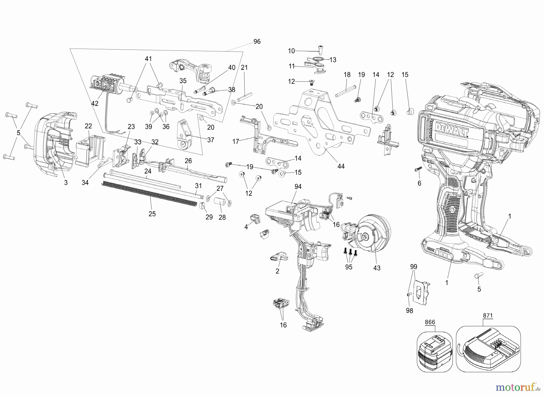 DEWALT Divers SHELL CORDLESS ROOFING NA DCN45RNB Seite 3