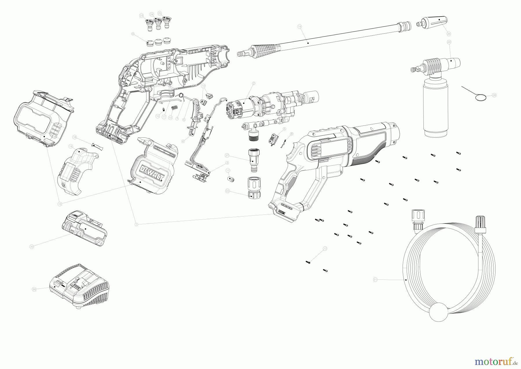  DEWALT HOCHDRUCKREINIGER HOCHDRUCKREINIGER DCPW550BR Seite 1