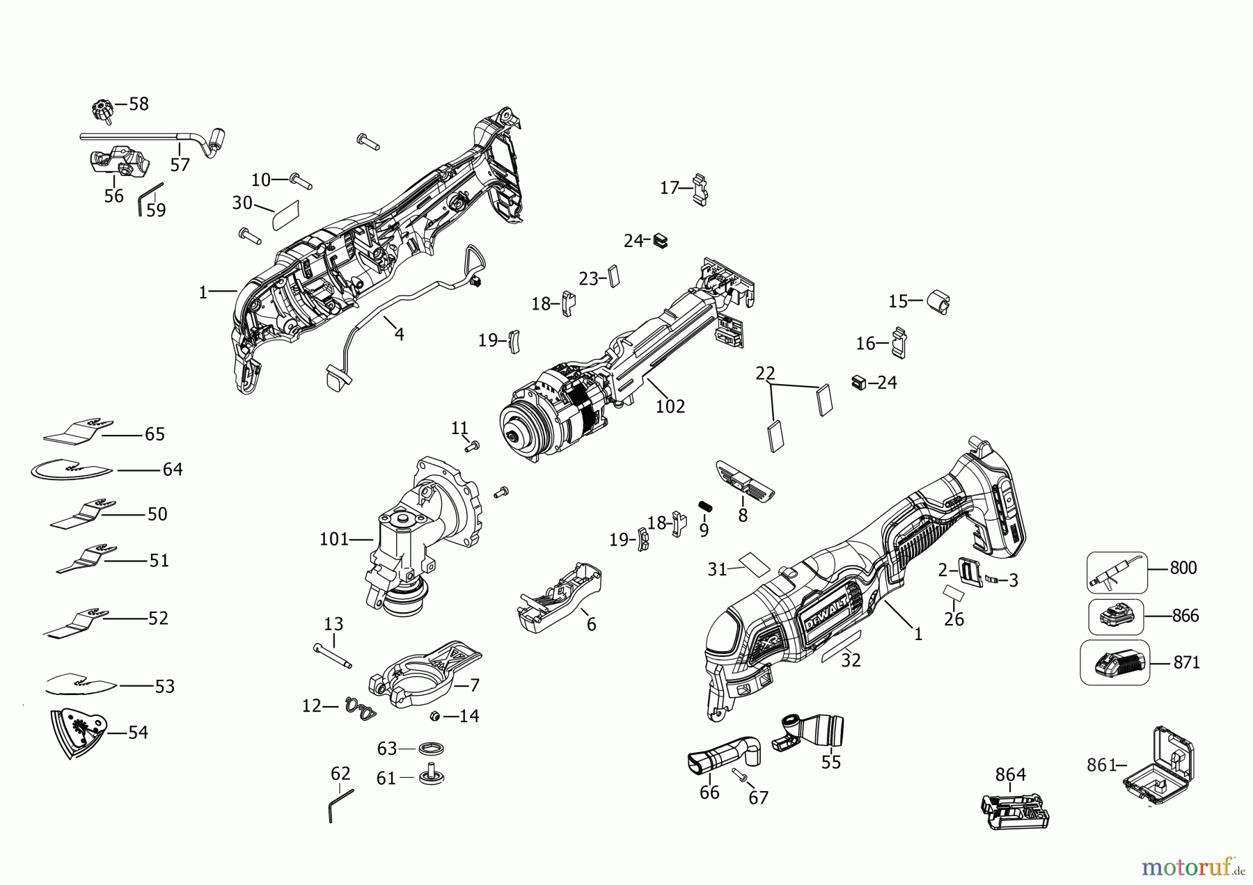 DEWALT SCHNURLOS-SONSTIGES MULTITOOL DCS356D2 Seite 2