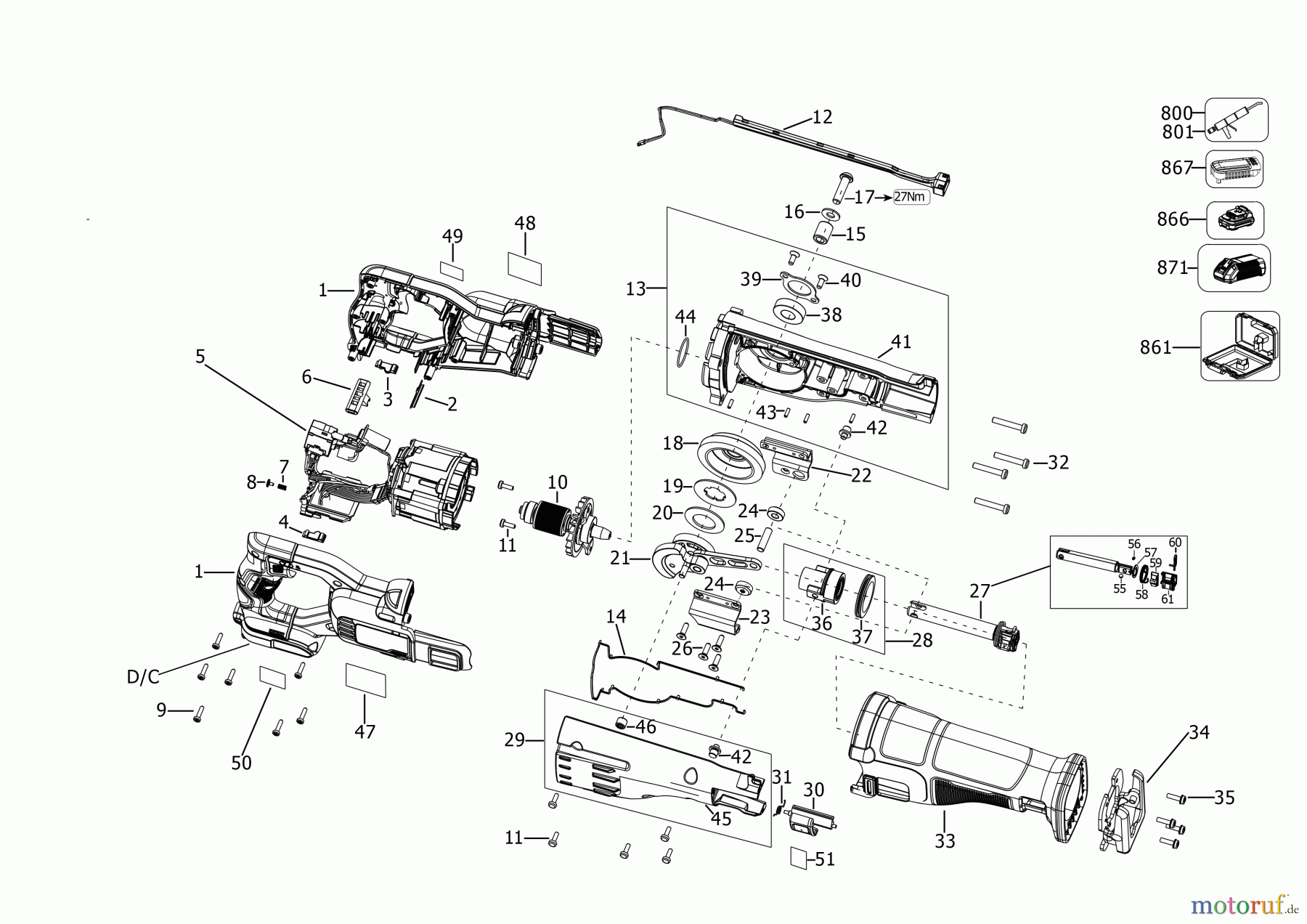 DEWALT HOLZARBEITEN SCHNEIDESÄGEN 60VMX BRSL RCP SW B DCS389B Seite 1