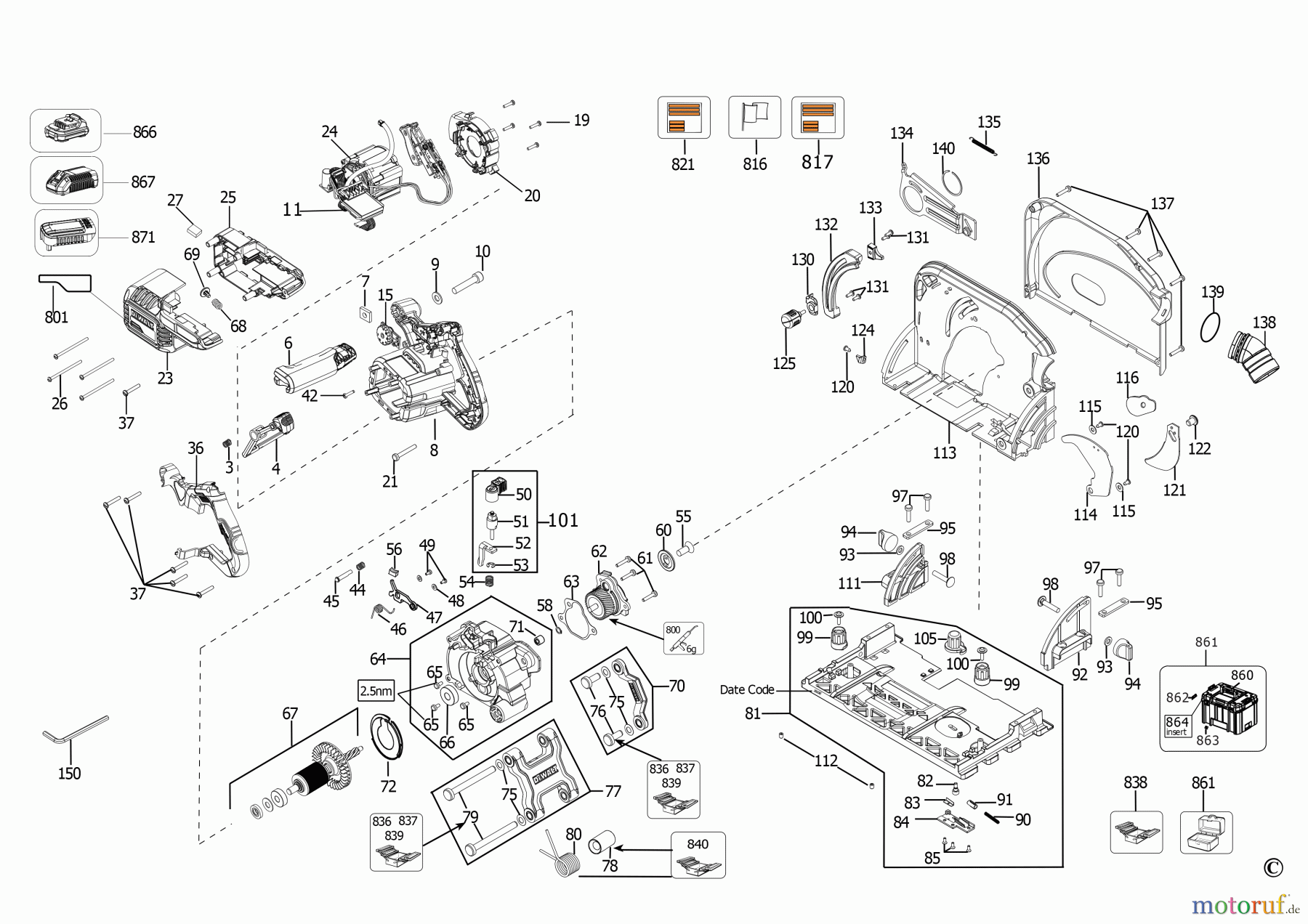  DEWALT HOLZARBEITEN KREISSÄGEN AKKU TAUCHKREISSÄGE DCS520 Seite 2