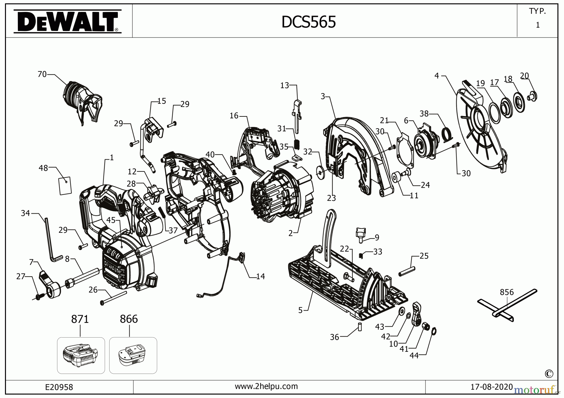 DEWALT HOLZARBEITEN KREISSÄGEN KREISSGE DCS565N Seite 1
