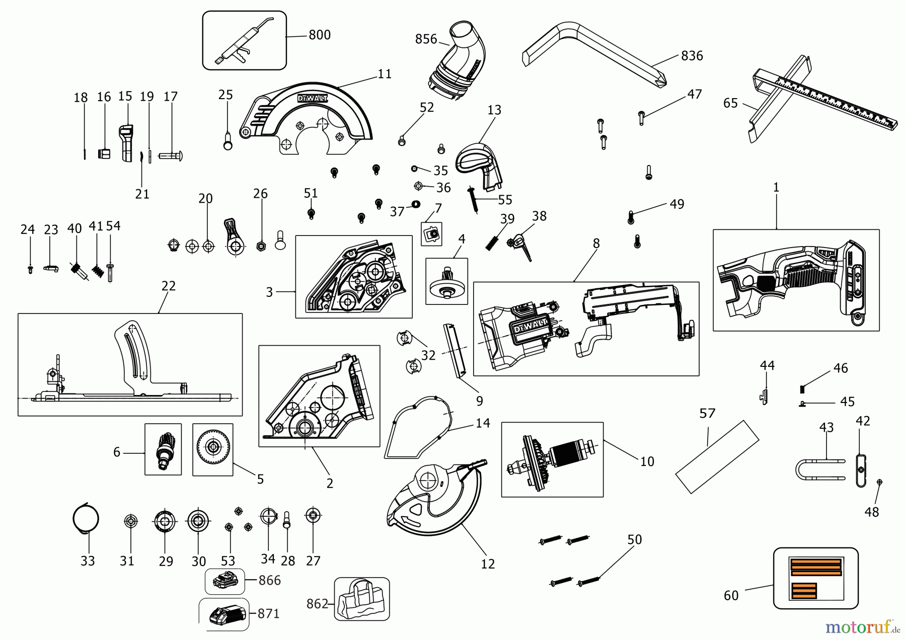 DEWALT HOLZARBEITEN KREISSÄGEN KREISSGE DCS571E1 Seite 1
