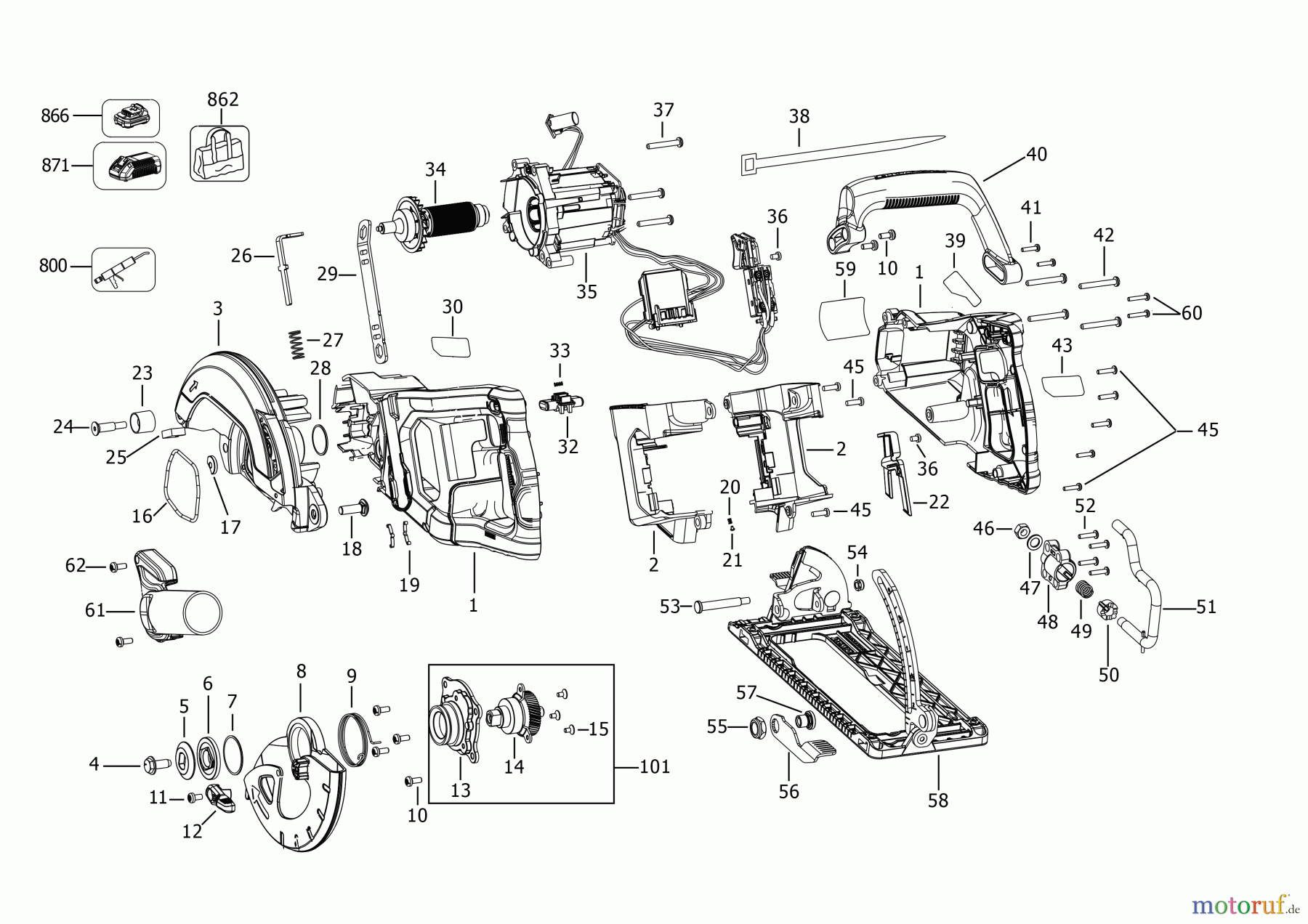 DEWALT HOLZARBEITEN KREISSÄGEN KREISSGE DCS577X2 Seite 1