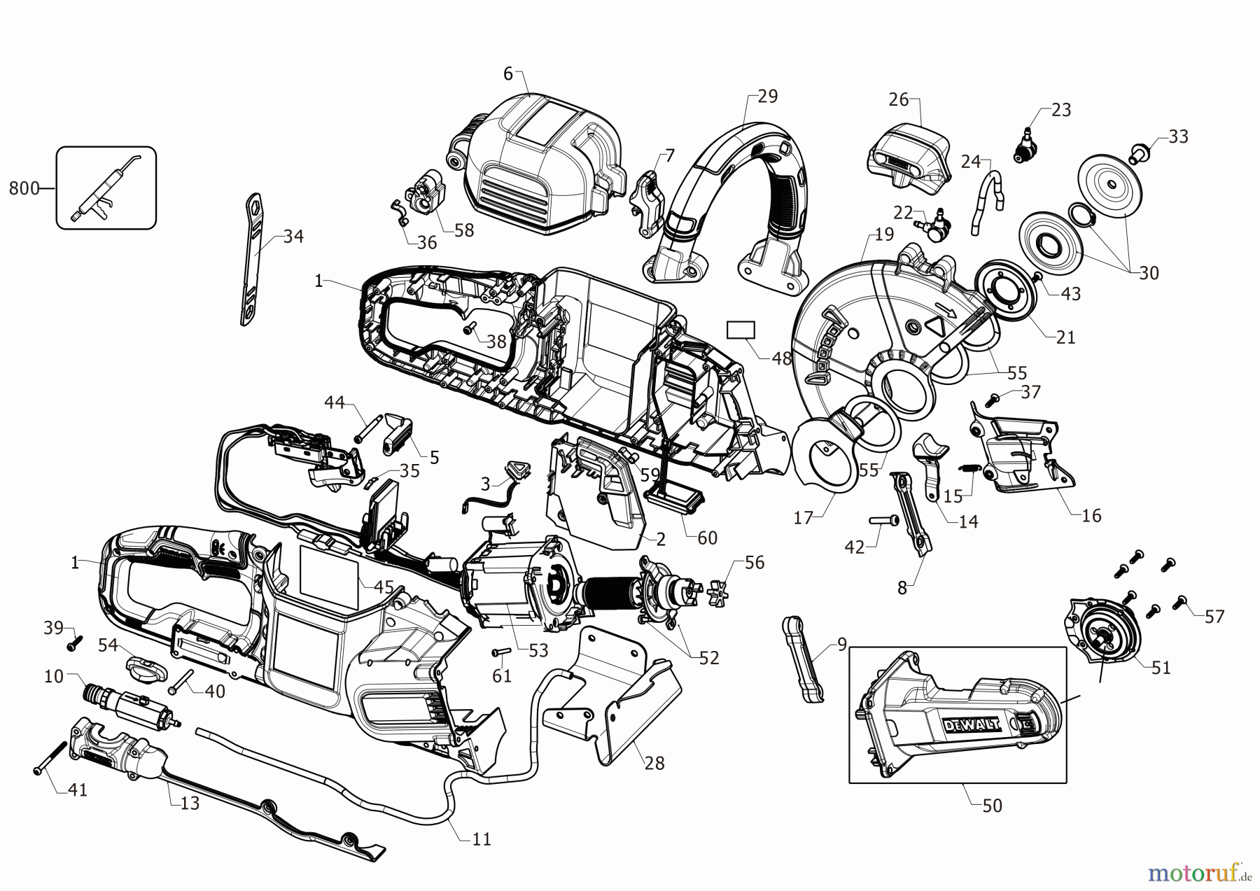  DEWALT Akku Sägen SCHNITTSÄGE DCS692B Seite 1