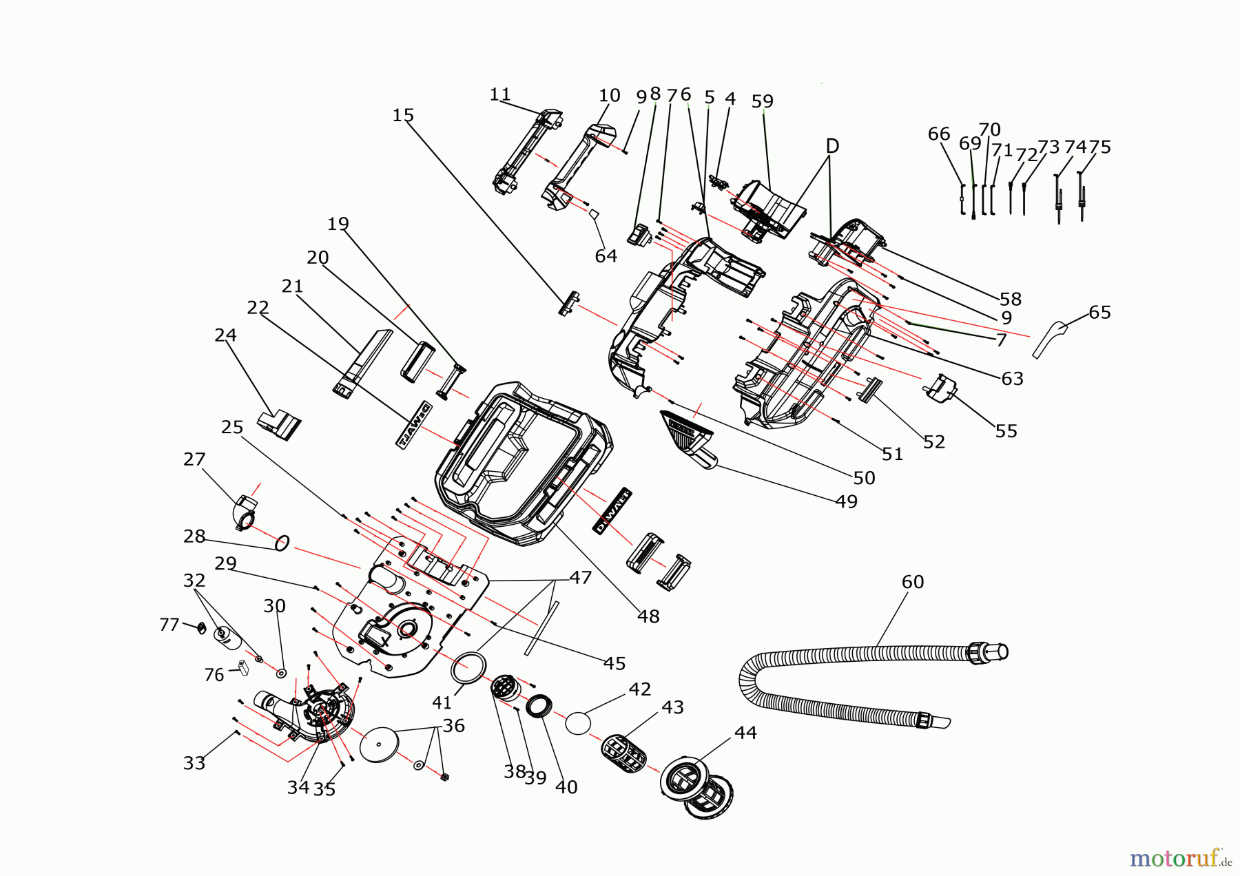  DEWALT VAKUUMEXTRAKTOREN NASSTROCKEN SAUGER DCV580N Seite 2