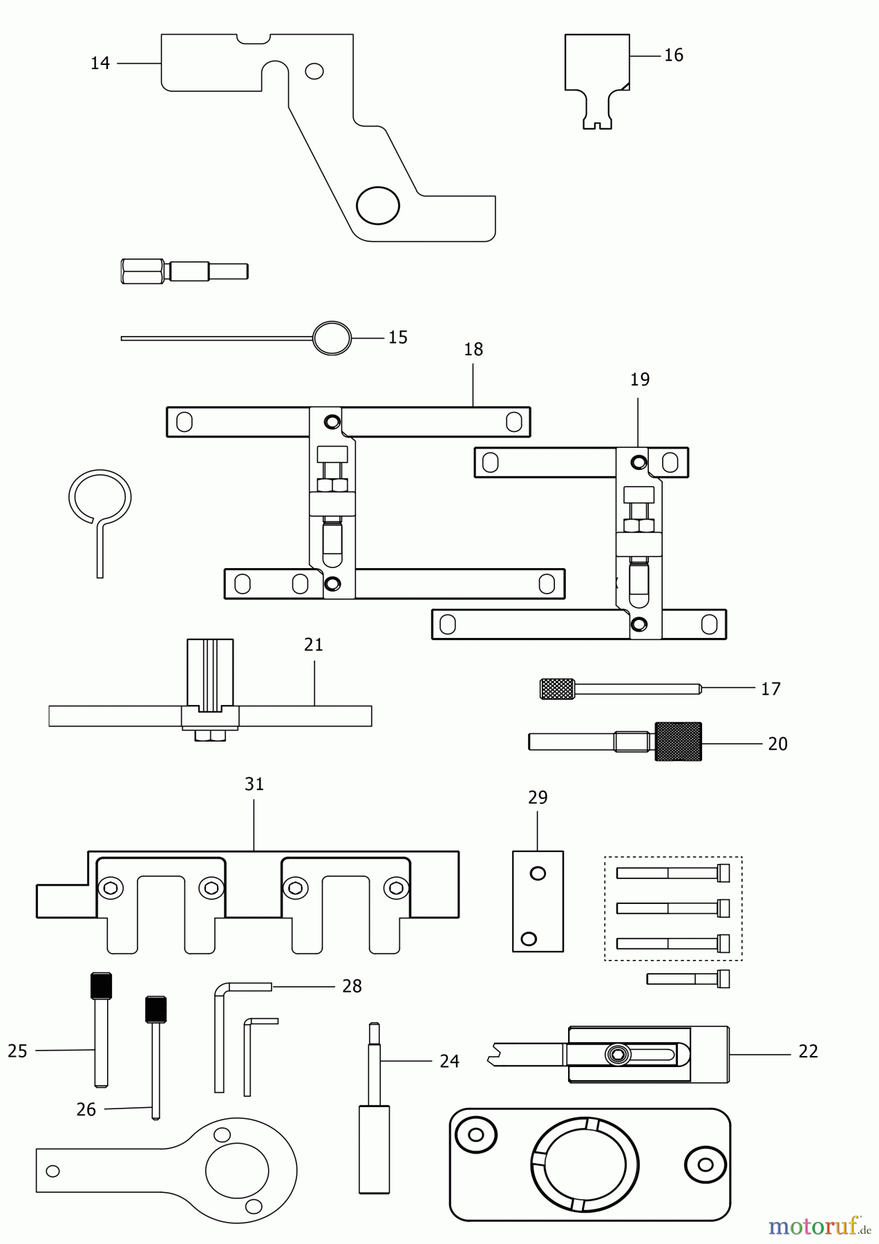  FACOM AUTOMOTIVE TOOLS ZÜNDEINSTELLUNGSSATZ DT.MODFO Seite 2