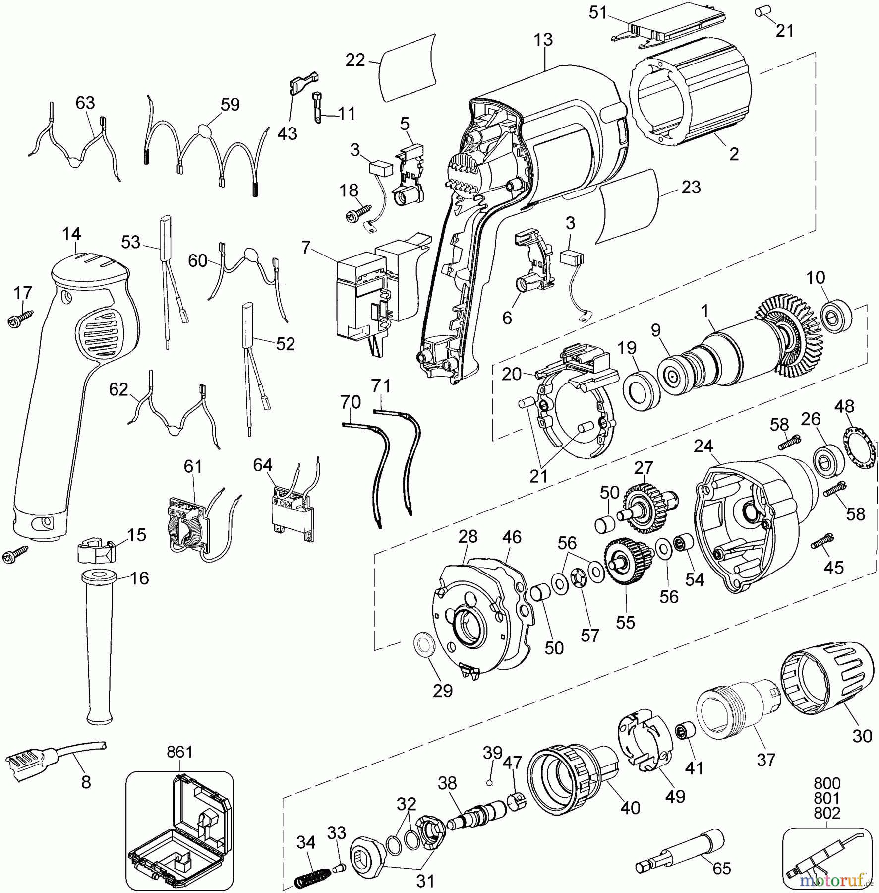 DEWALT Divers DEPTH SENS.SCREWDRVR.-U.K DW263KL Seite 1