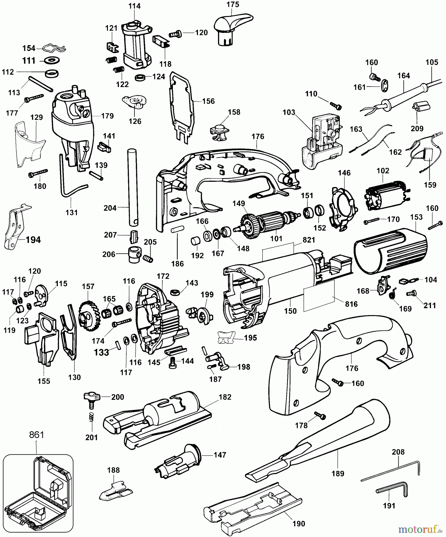 DEWALT Divers TOP HANDLE JIG SAW DW322K Seite 1