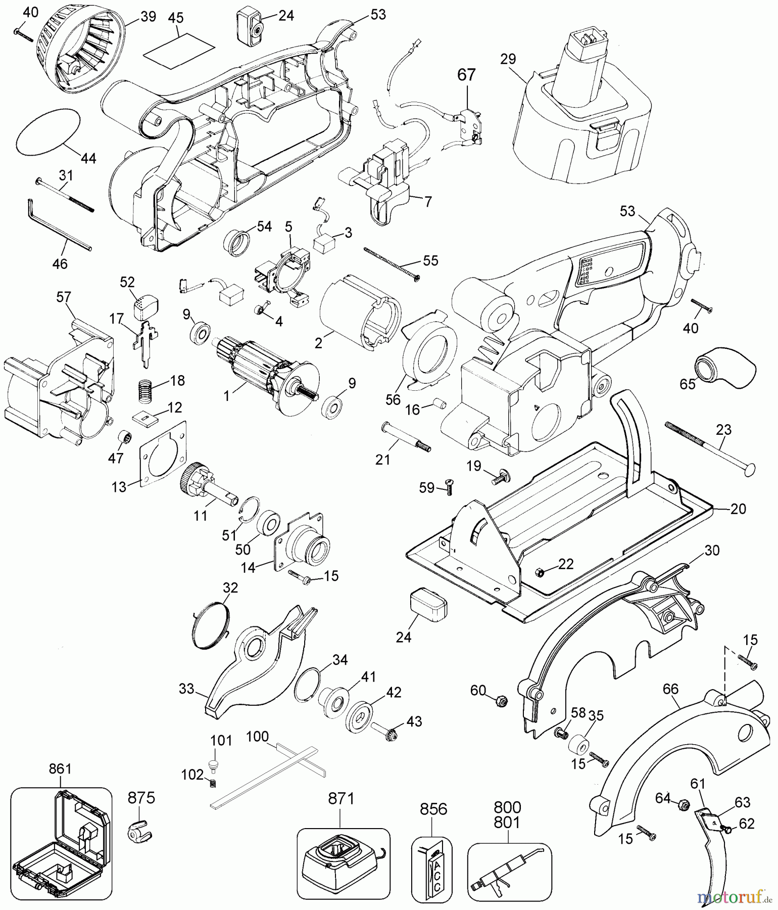 BLACK+DECKER Divers 18V CORDLESS SAW - ITALY MHA18KA Seite 1