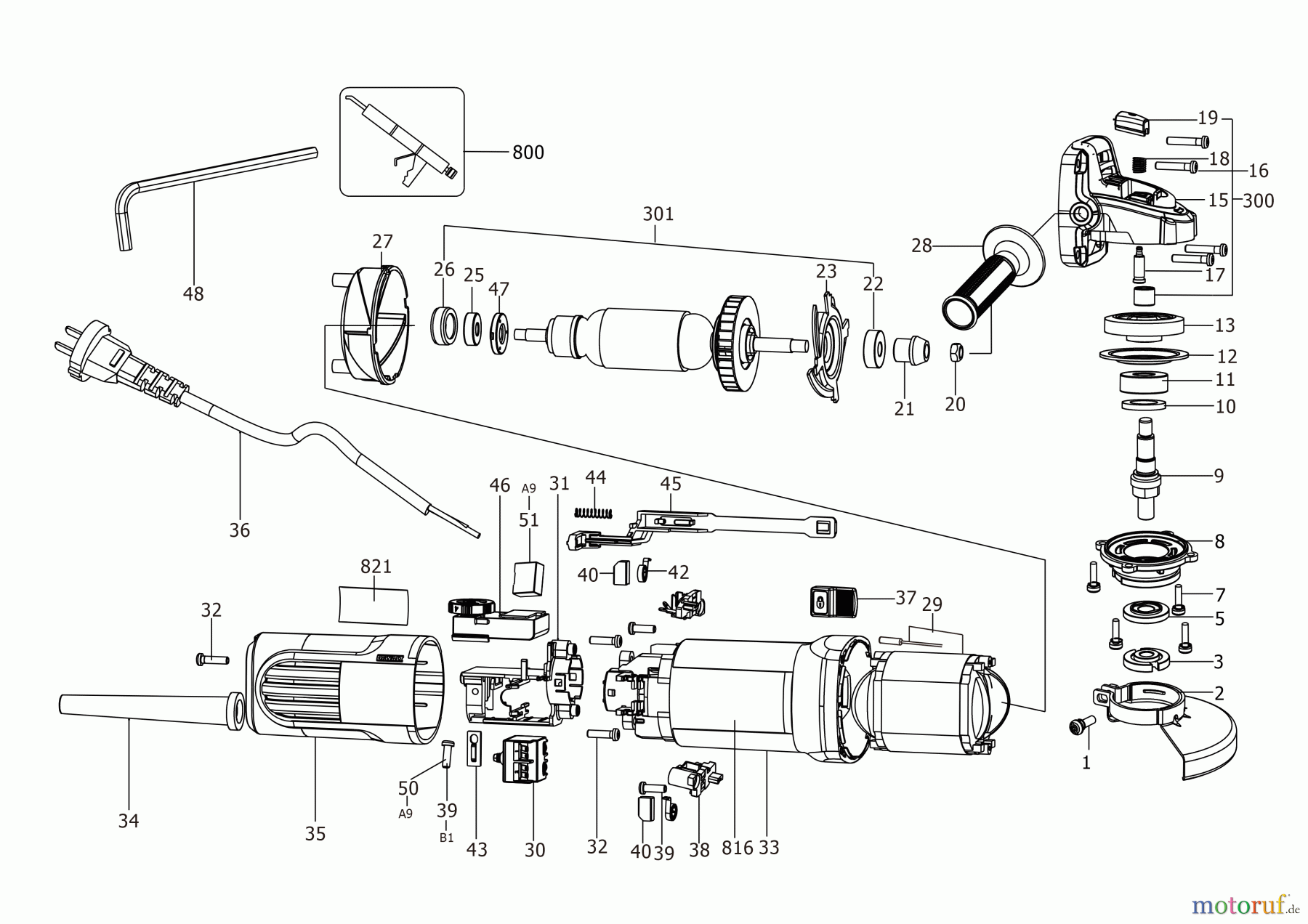  DEWALT METALLBEARBEITUNG WINKELSCHLEIFER 100-125MM KLEINER WINKELSCHLEIFER DWE4118 Seite 2