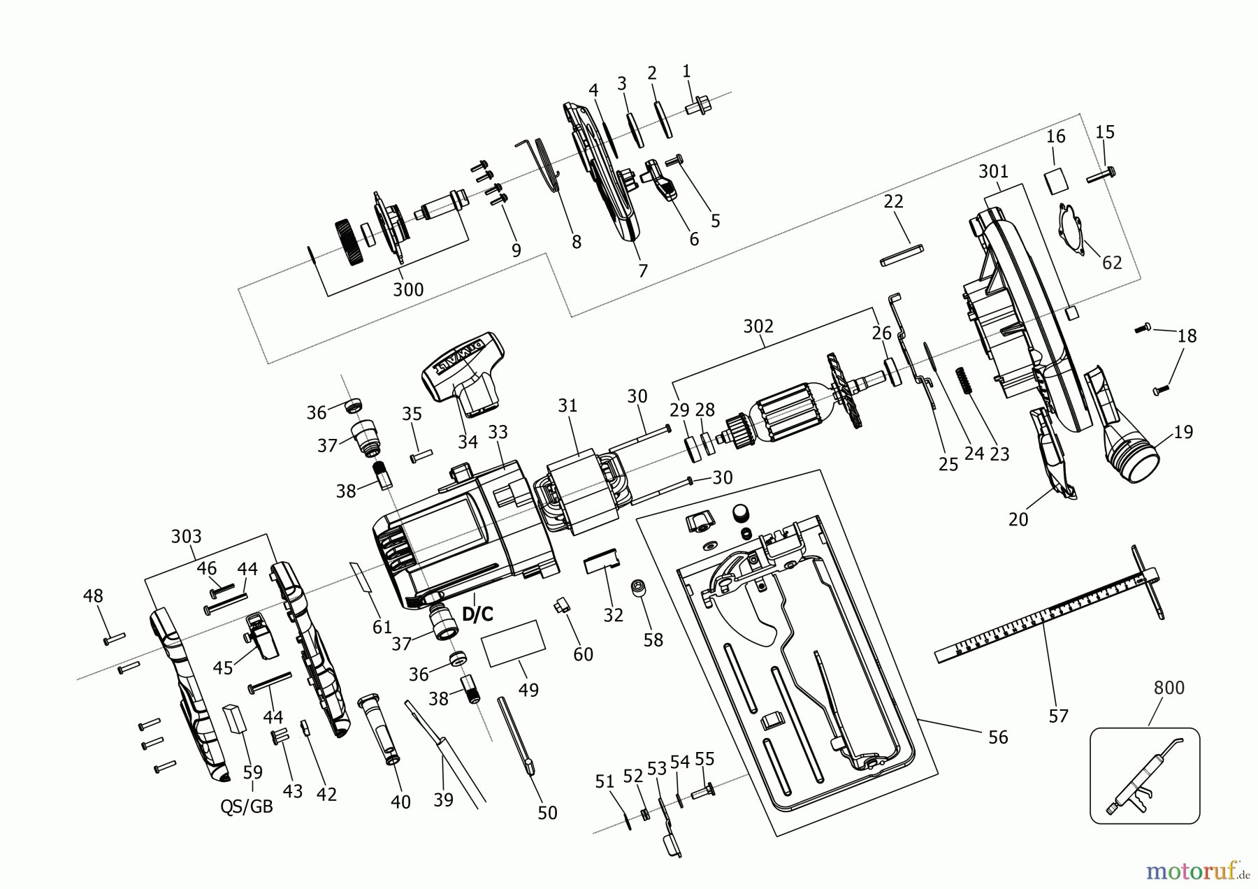 DEWALT Kabelgeführt Fliesensäge KREISSGE DWE5615B Seite 1