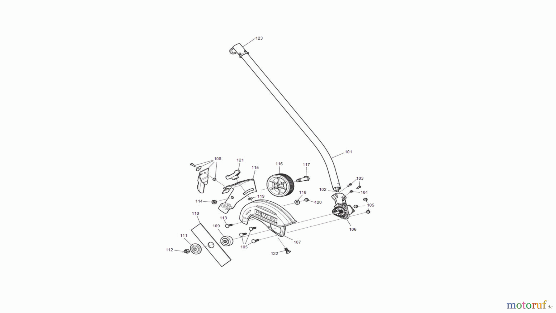 DEWALT Gartengeräte RASENKANTENSCHERE DCED472B Seite 2