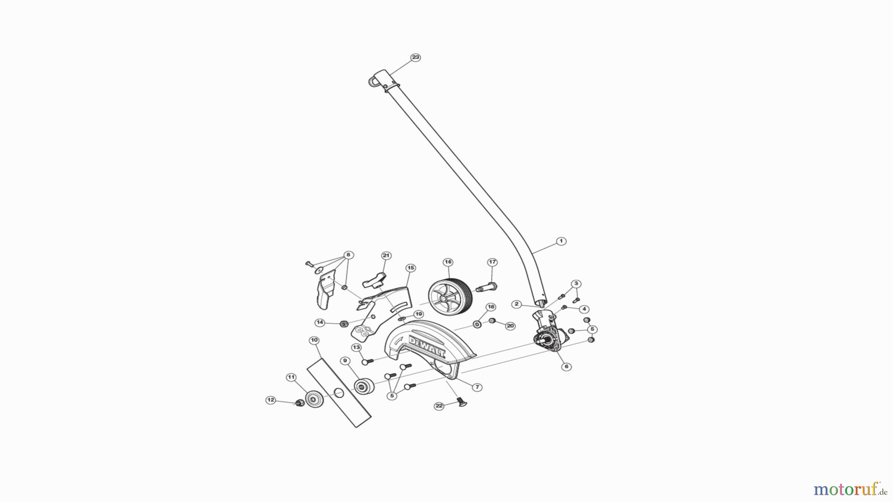 DEWALT Gartengeräte RASENKANTENSCHERE DWOAS4ED Seite 1