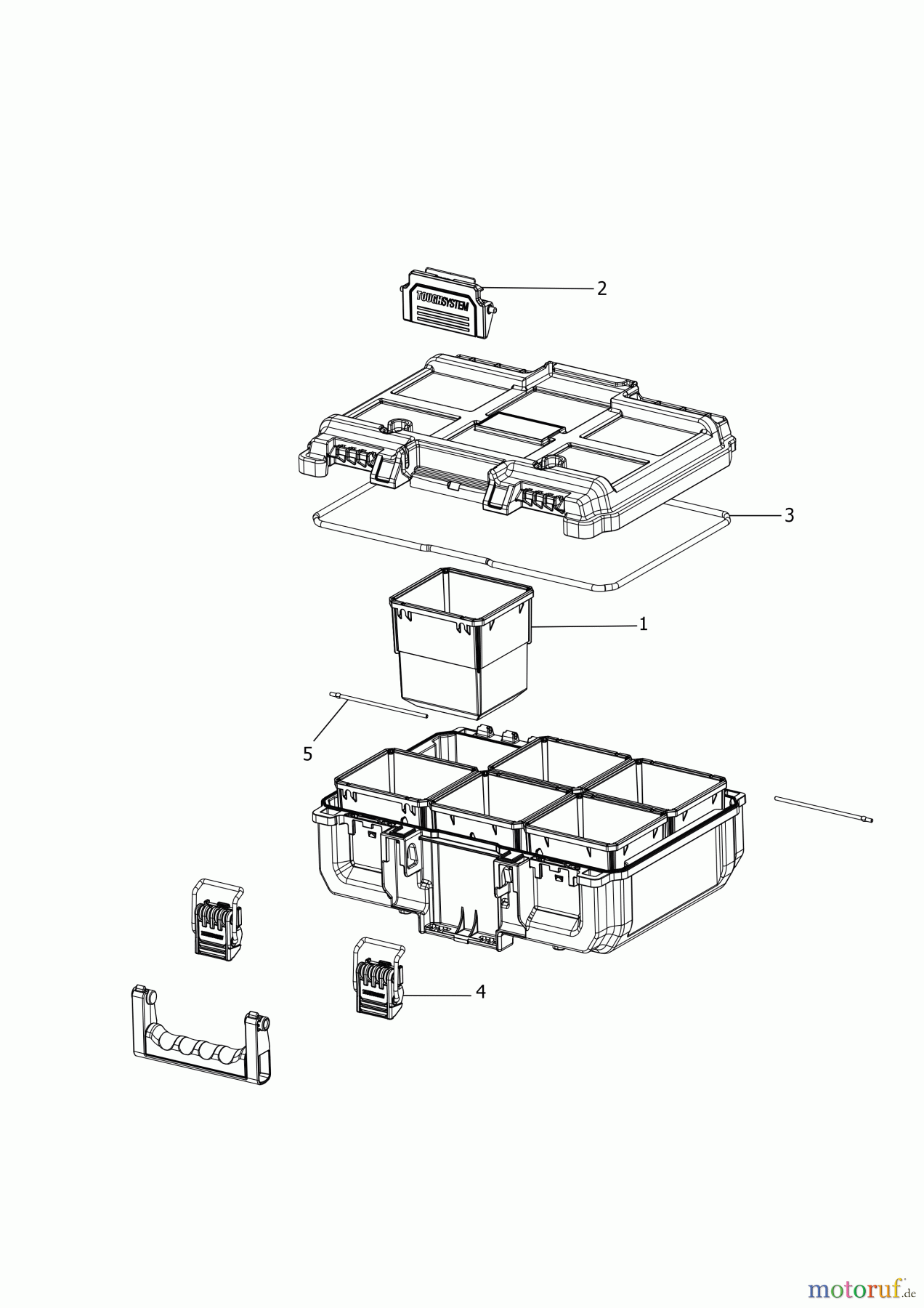  DEWALT LAGERUNG ORGANIZER DWST08020 Seite 1
