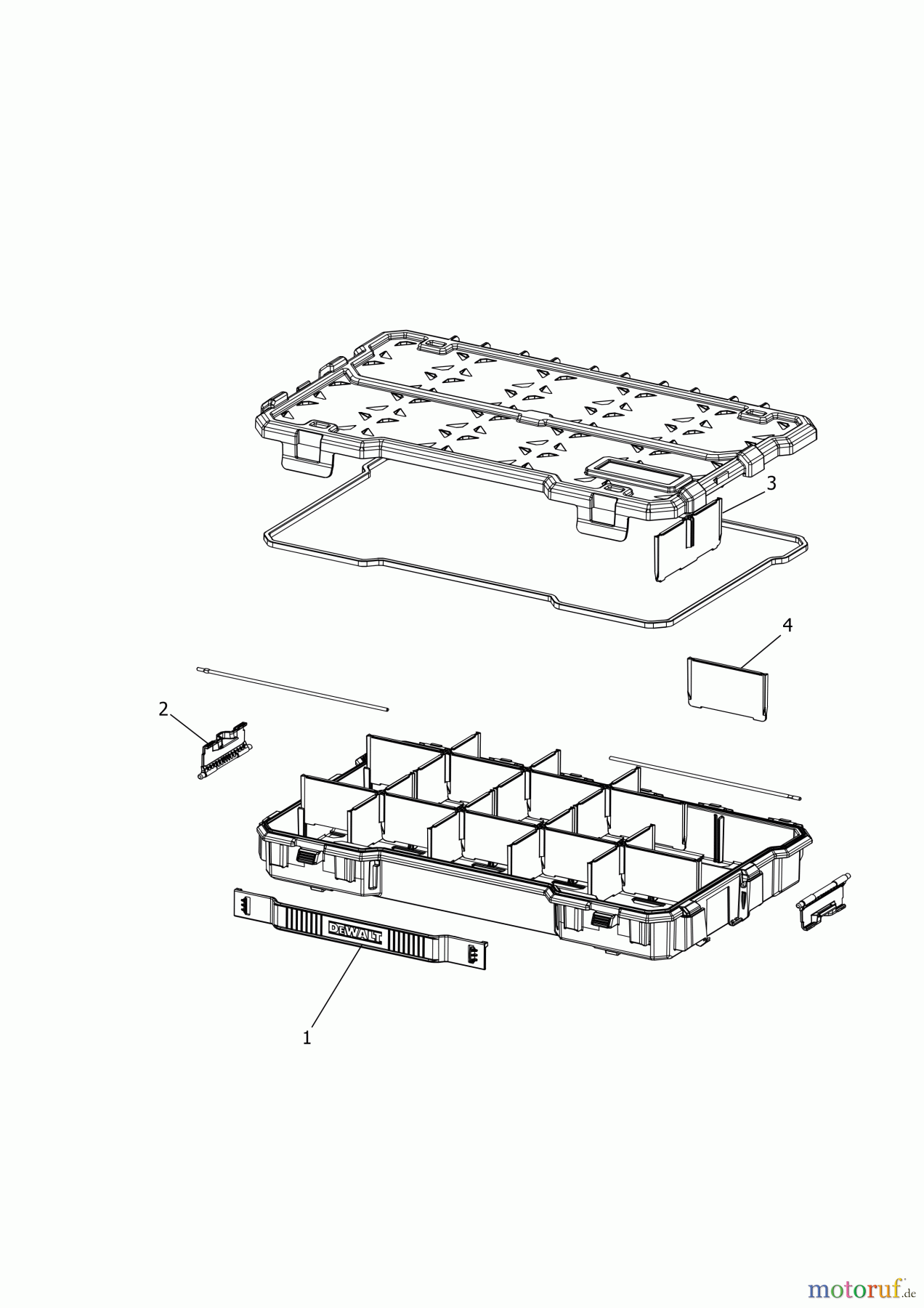 DEWALT LAGERUNG ORGANIZER DWST14830 Seite 1
