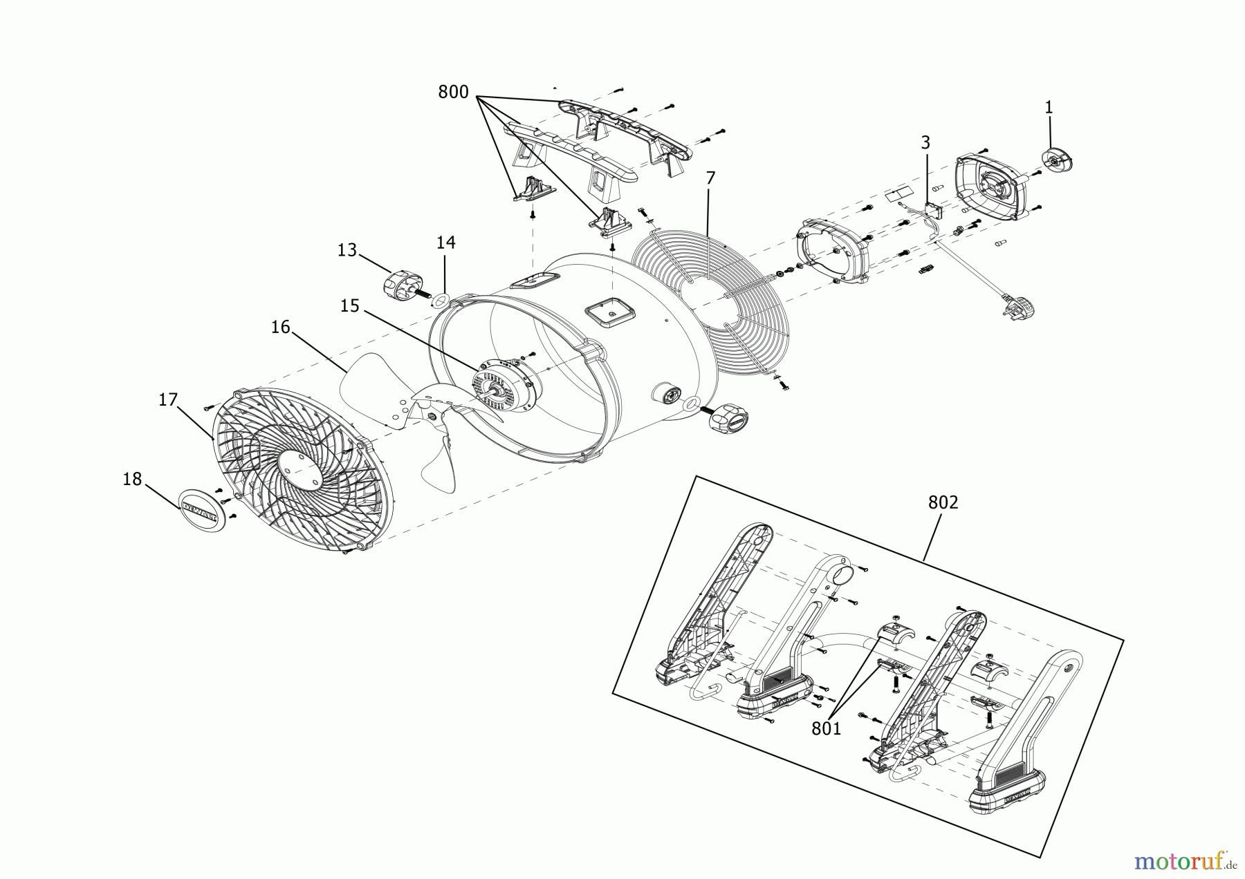  DEWALT Klimageräte LÜFTER BOX DXF1645A Seite 1