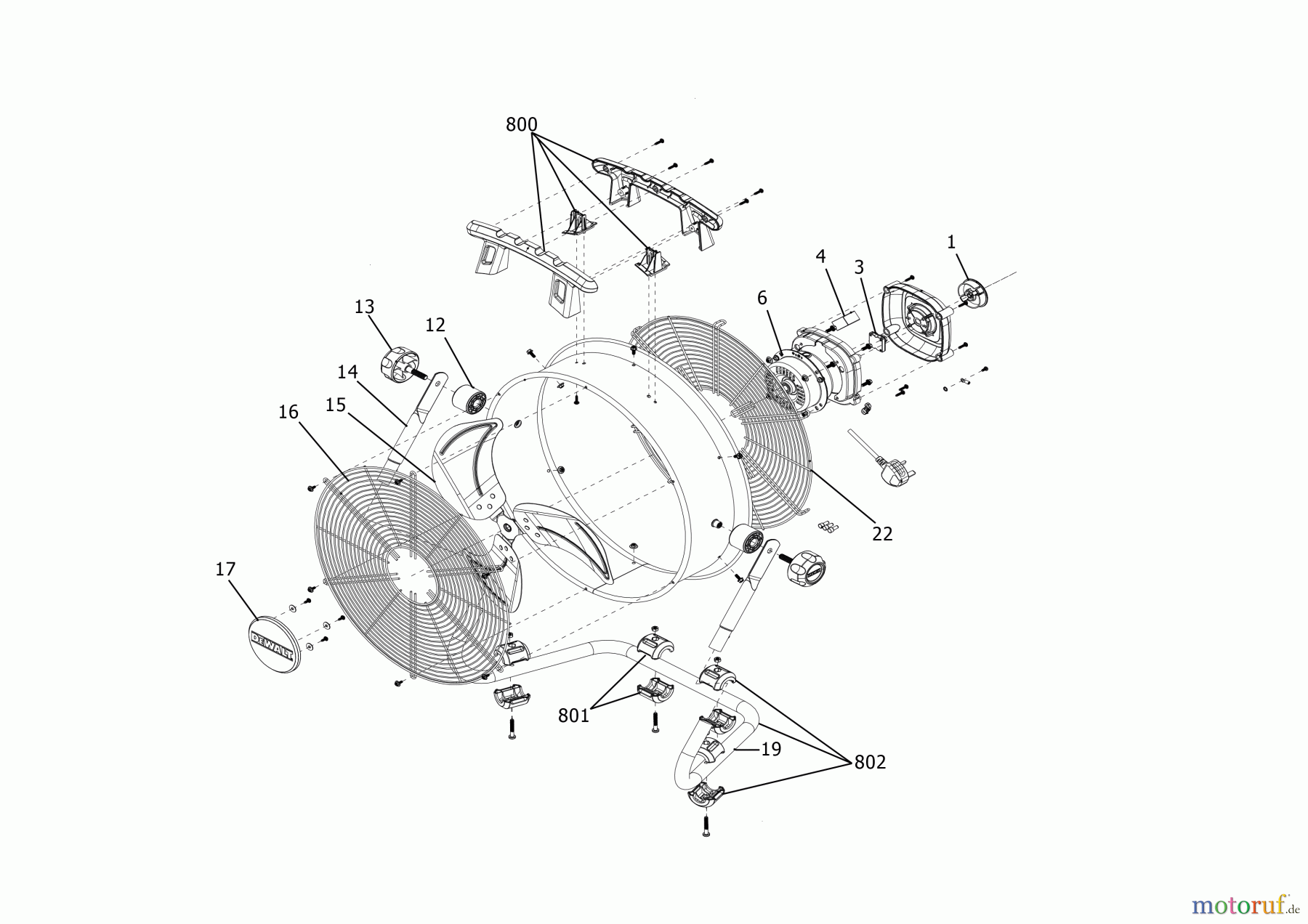 DEWALT Klimageräte LÜFTER BOX DXF1853 Seite 1